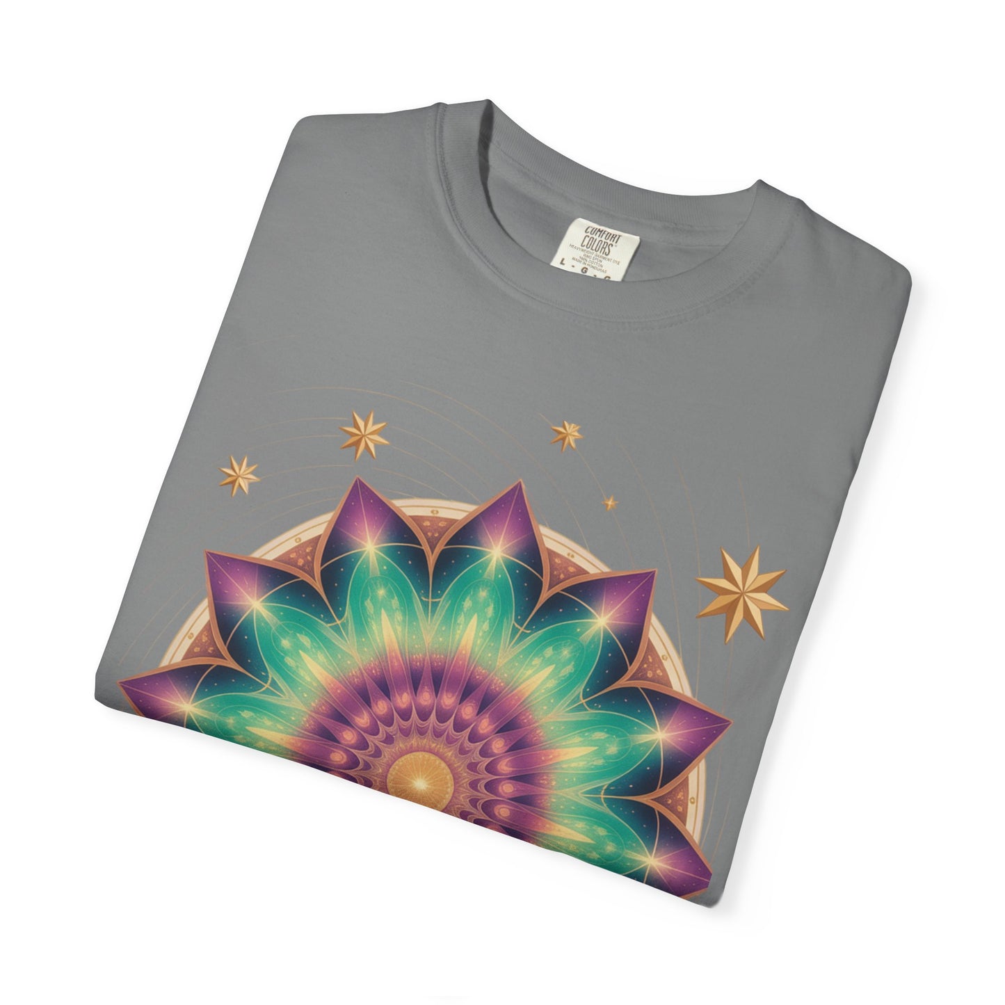 Tie-Dye Mandala T-Shirt, Spiritual Apparel, Bohemian Style Tee, Festival Wear, Eco-Friendly Fashion