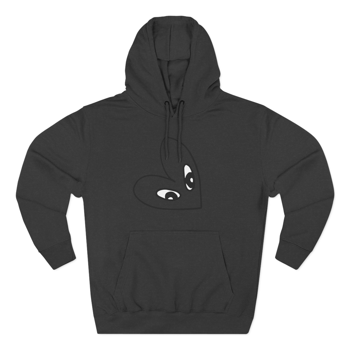 Sudadera con capucha de polar de tres paneles con gráfico Love