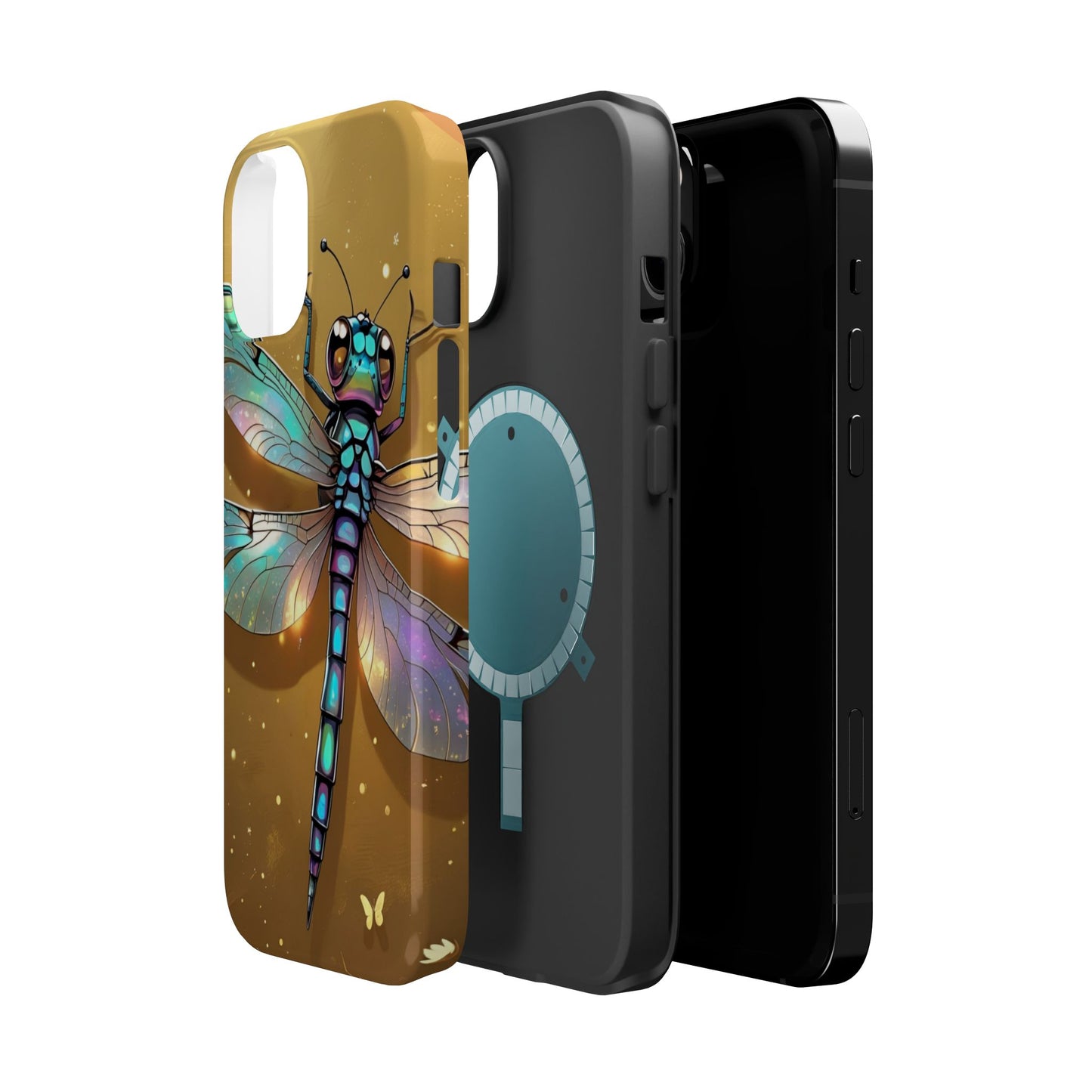 Dragonfly Magnetic Phone Case, Colorful Phone Cover, Gift for Nature Lovers, Unique Phone Accessory, Eco-Friendly Design