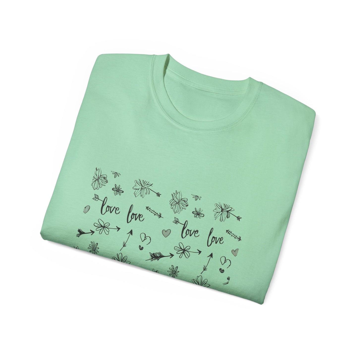 Love Floral Ultra Cotton Tee - Cute & Comfortable Shirt for Every Occasion