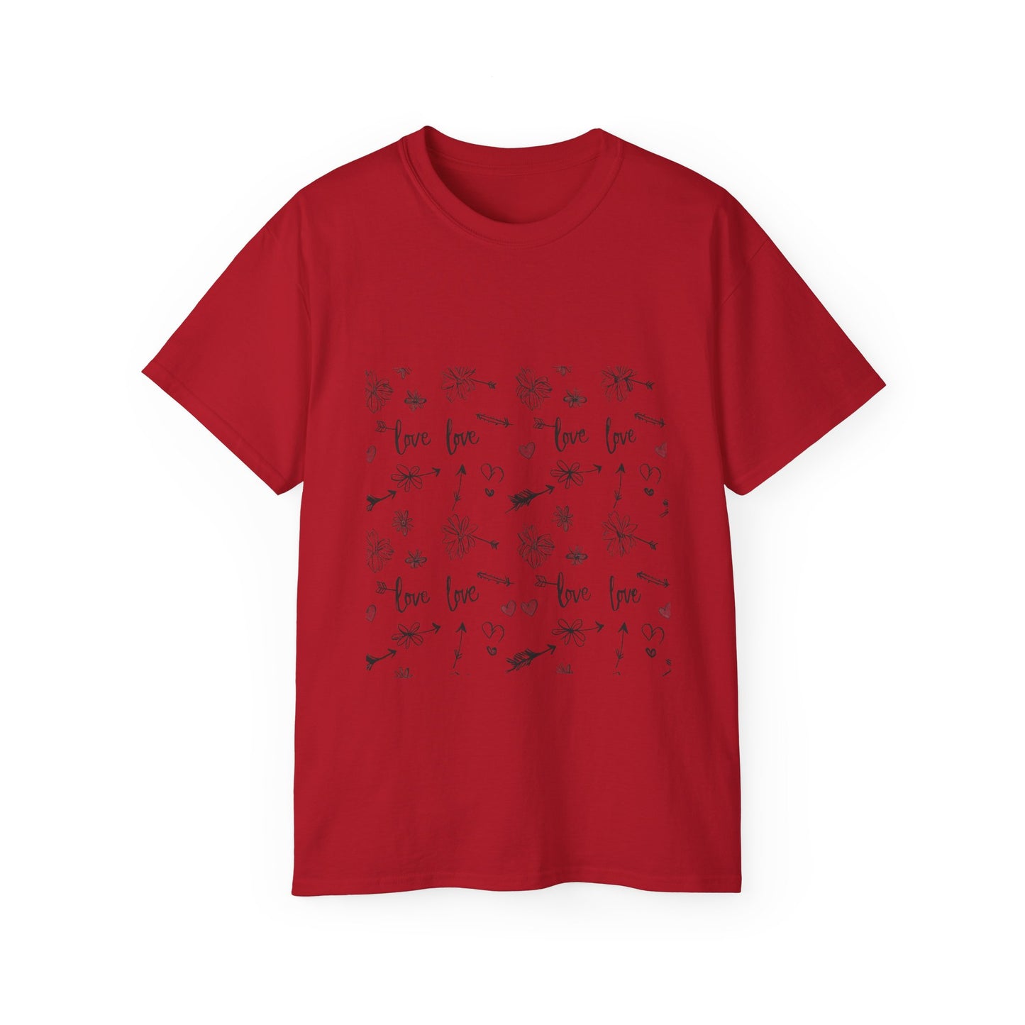 Love Floral Ultra Cotton Tee - Cute & Comfortable Shirt for Every Occasion