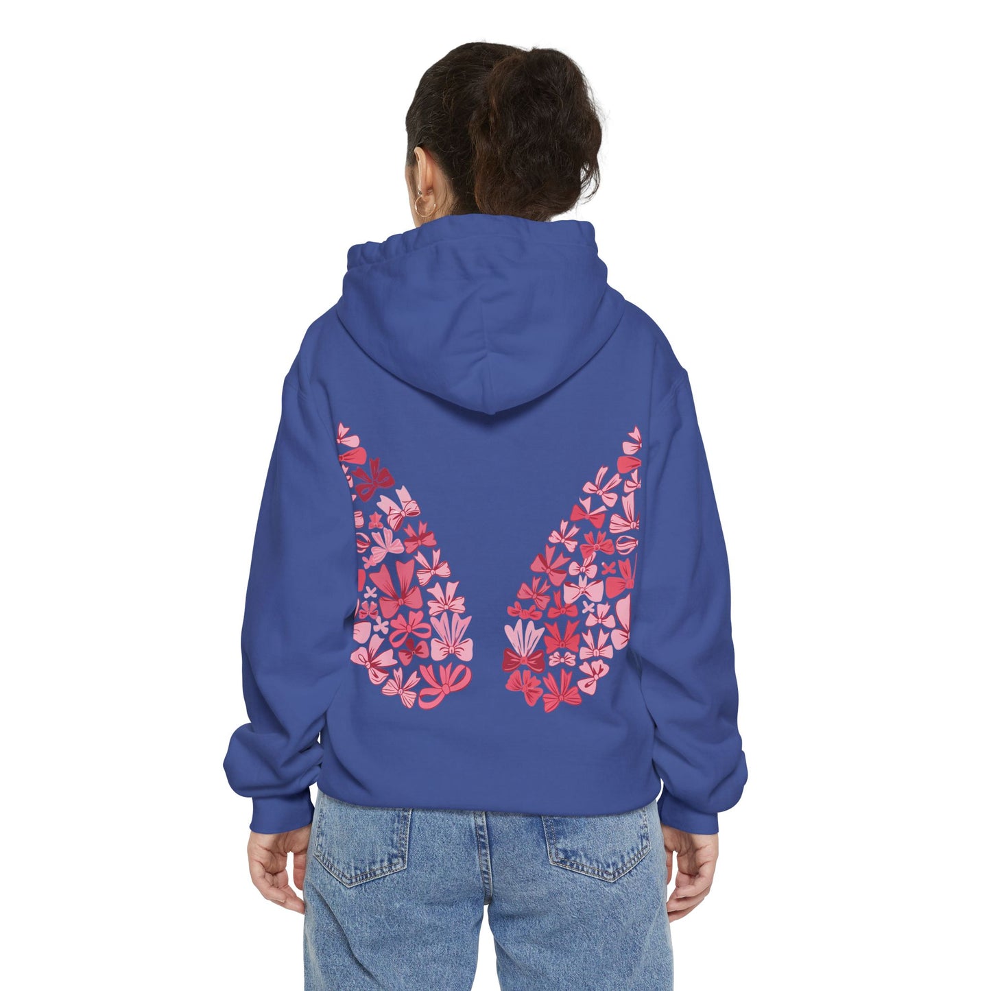 Sudadera con capucha teñida Heart Blossom | Ideal para ropa informal y amantes de la naturaleza