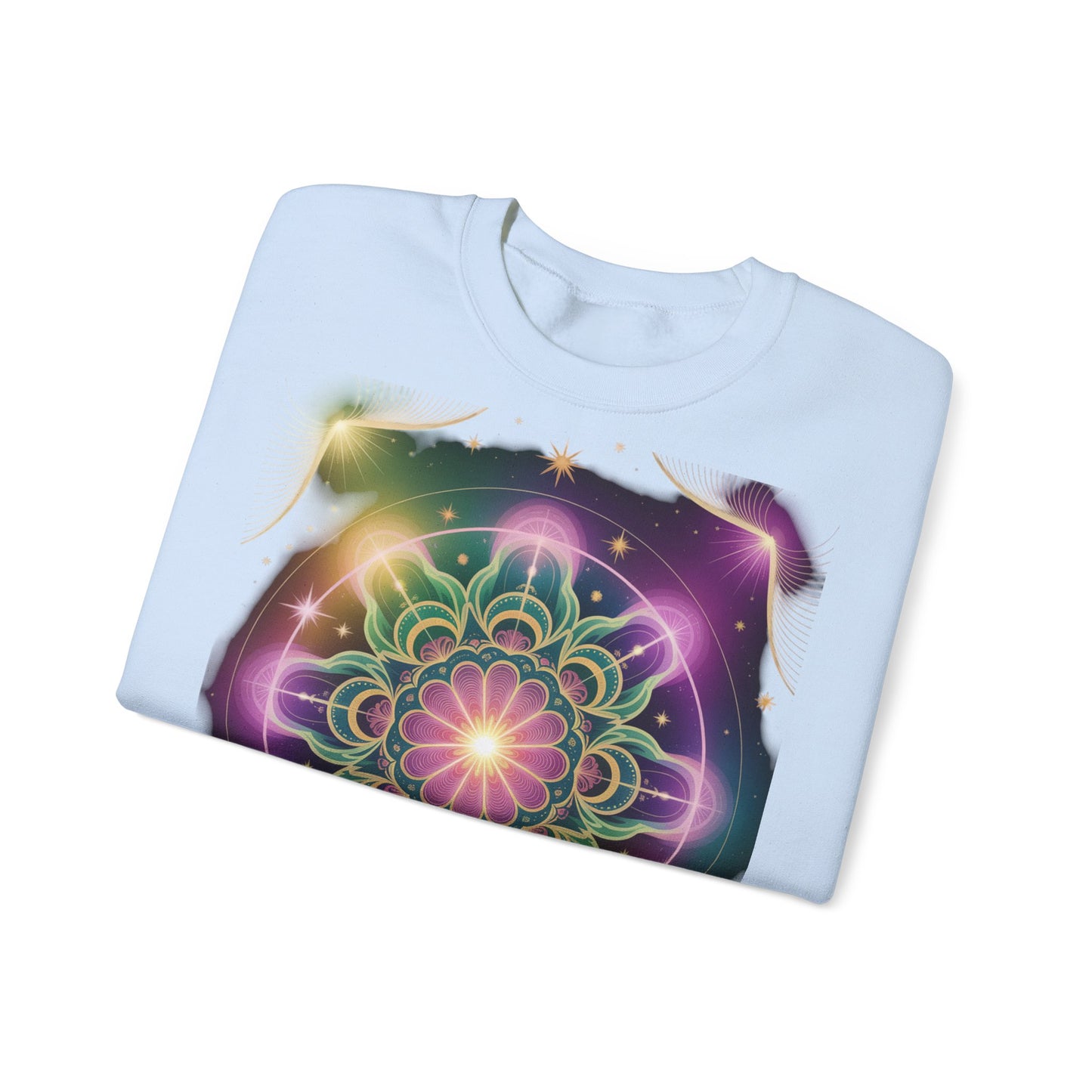 Cosmic Mandala Sweatshirt | Women's Crewneck | Soft Heavy Blend | Ideal for Cozy Nights, Meditation, Festivals, Gifts