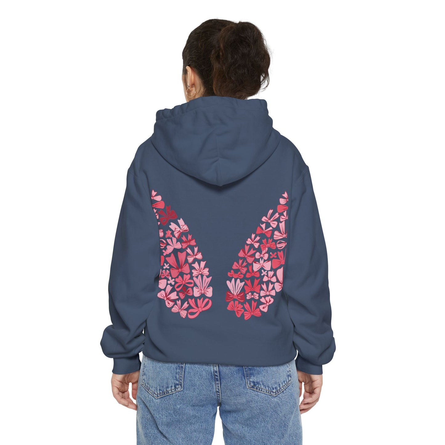 Sudadera con capucha teñida Heart Blossom | Ideal para ropa informal y amantes de la naturaleza