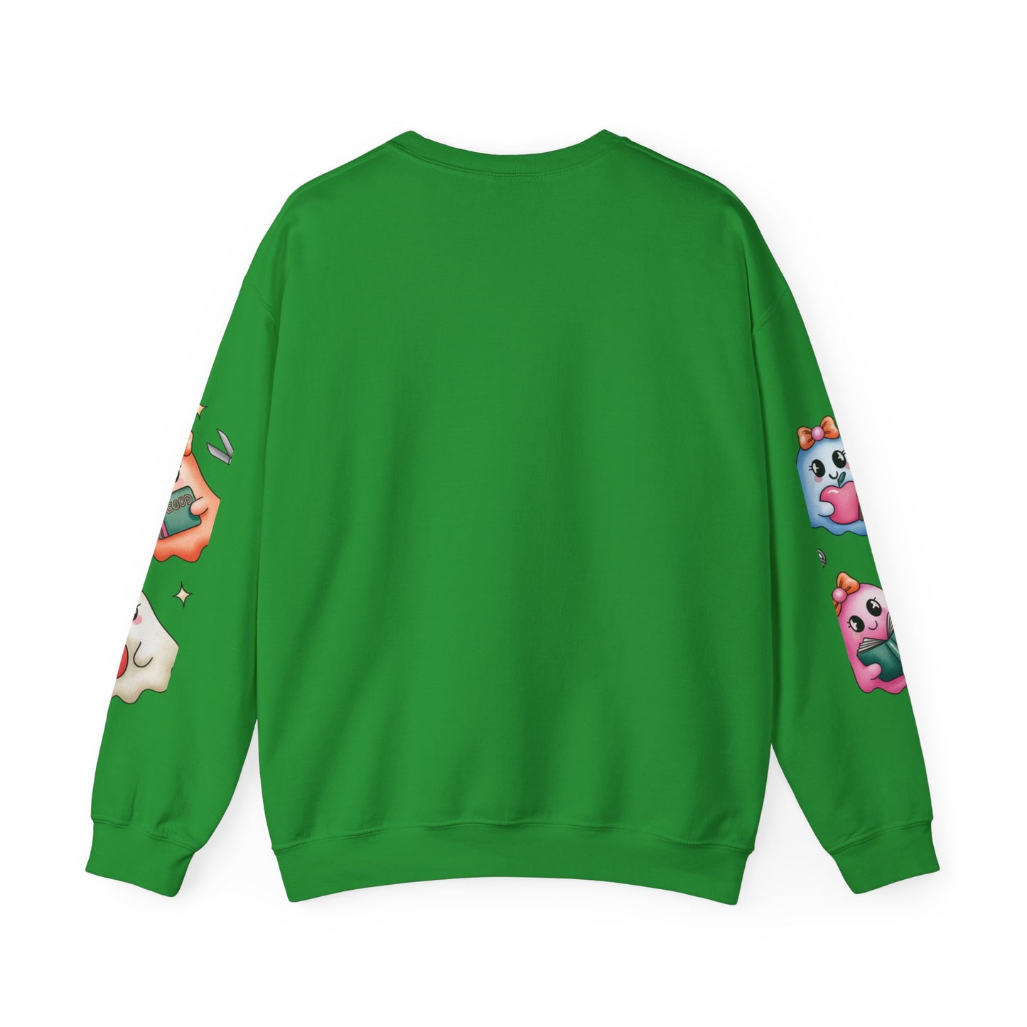 Cute Ghosts Women Crewneck Sweatshirt, Cozy Halloween Apparel, Spooky Season Outfit, Gift for Ghost Lovers, Funny Sweatshirt for Fall