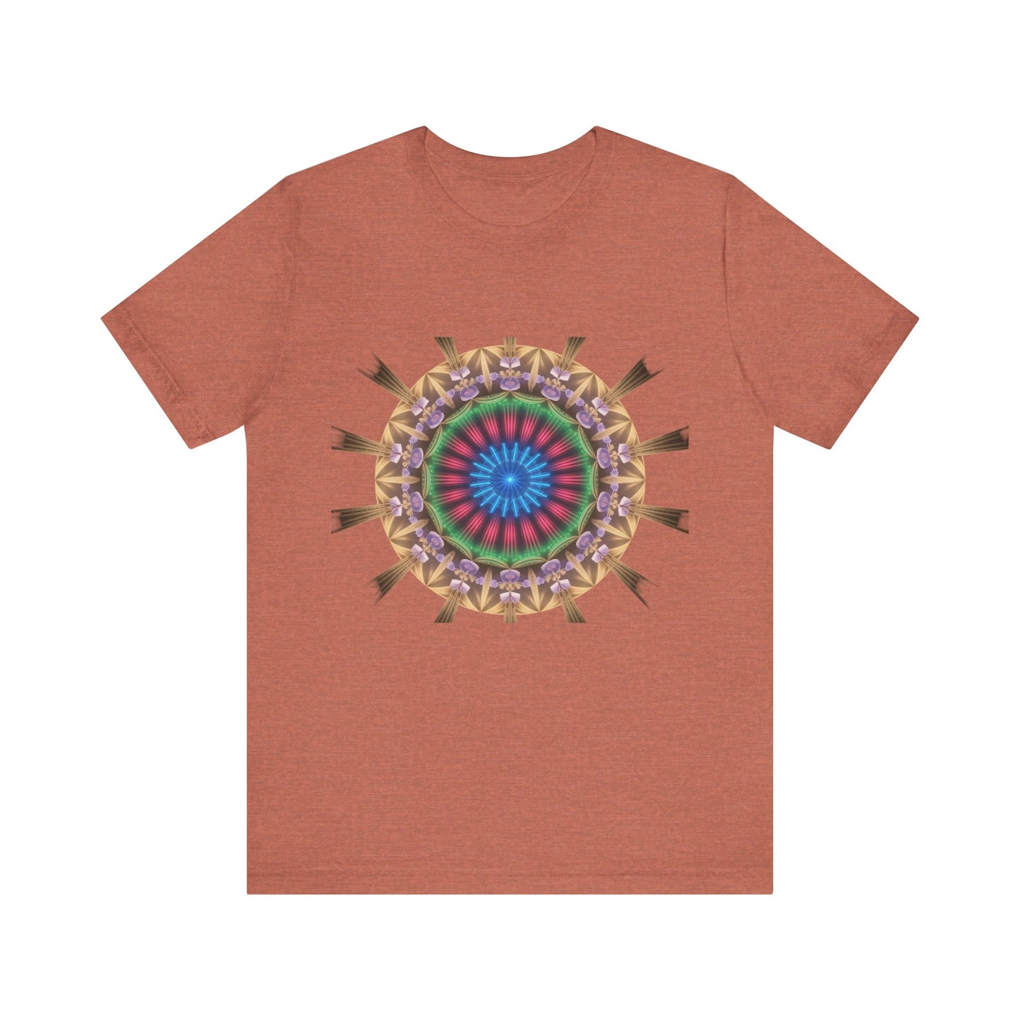 Vibrant Mandala Women Tee, Festival Wear, Boho Style, Casual Summer Tee, Gift for Friends