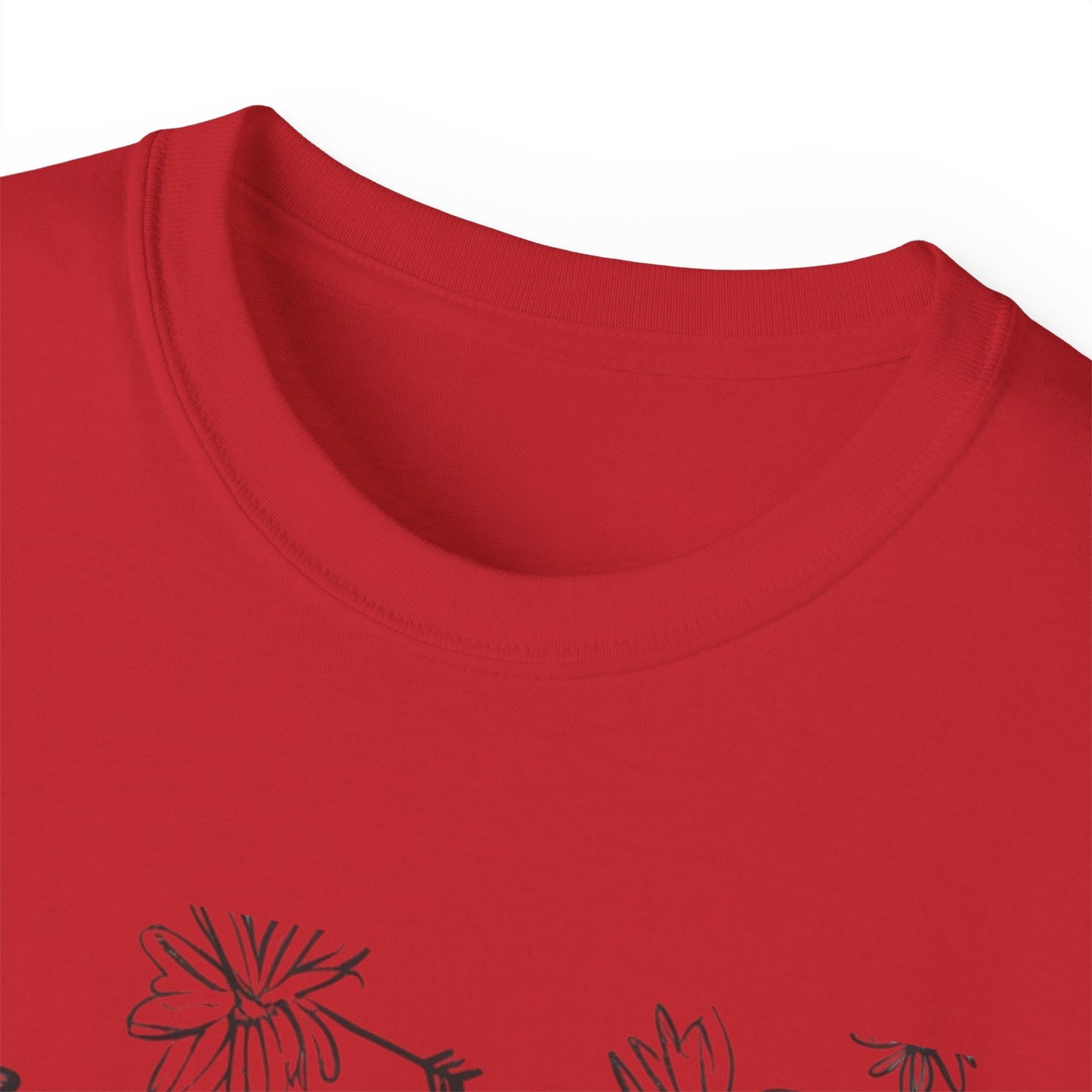 Maglietta Love Floral Ultra Cotton - Maglietta carina e comoda per ogni occasione