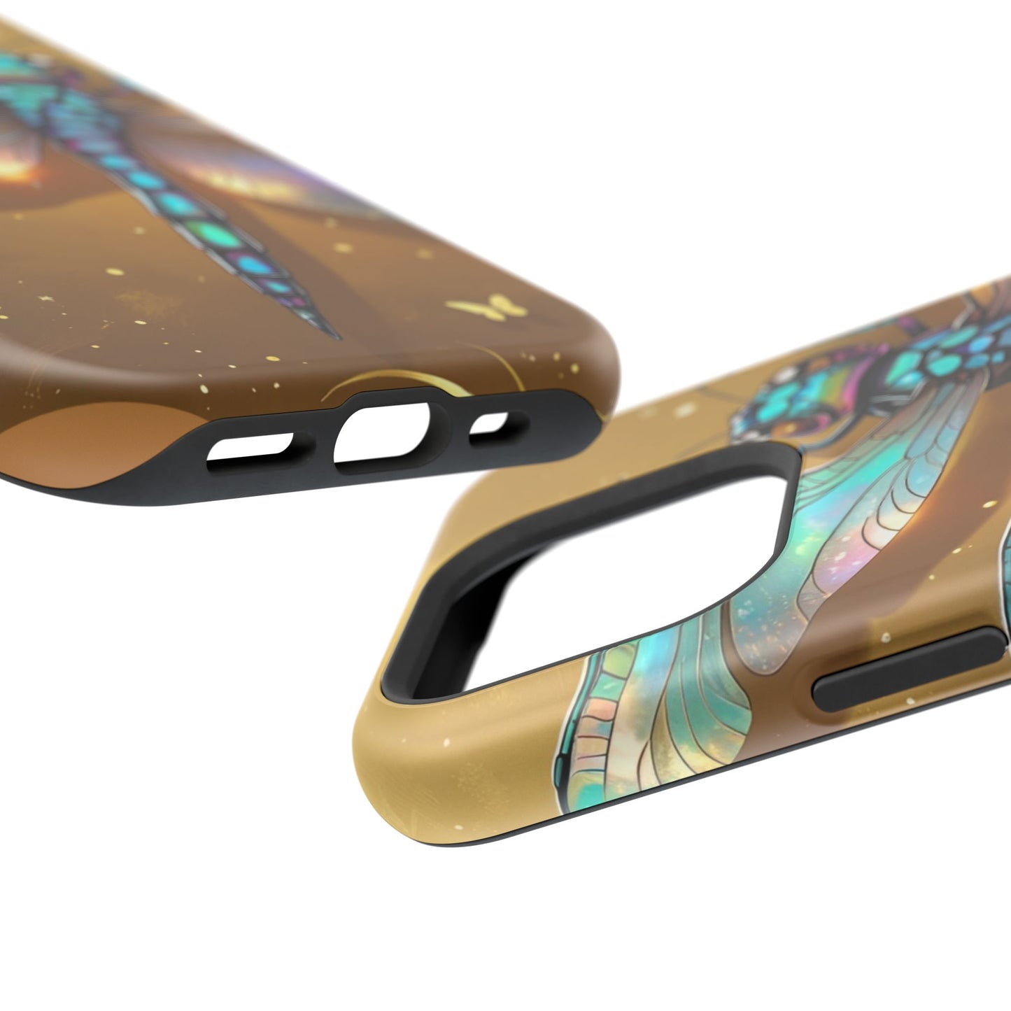 Dragonfly Magnetic Phone Case, Colorful Phone Cover, Gift for Nature Lovers, Unique Phone Accessory, Eco-Friendly Design