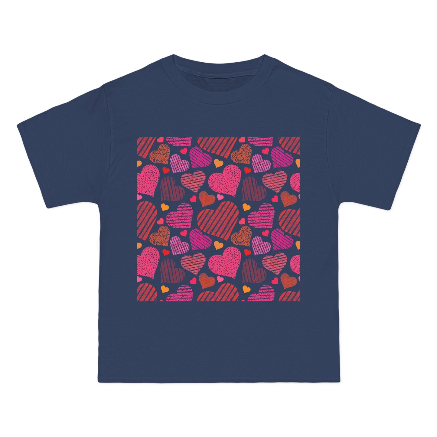 Cute Heart Pattern Short-Sleeve T-Shirt