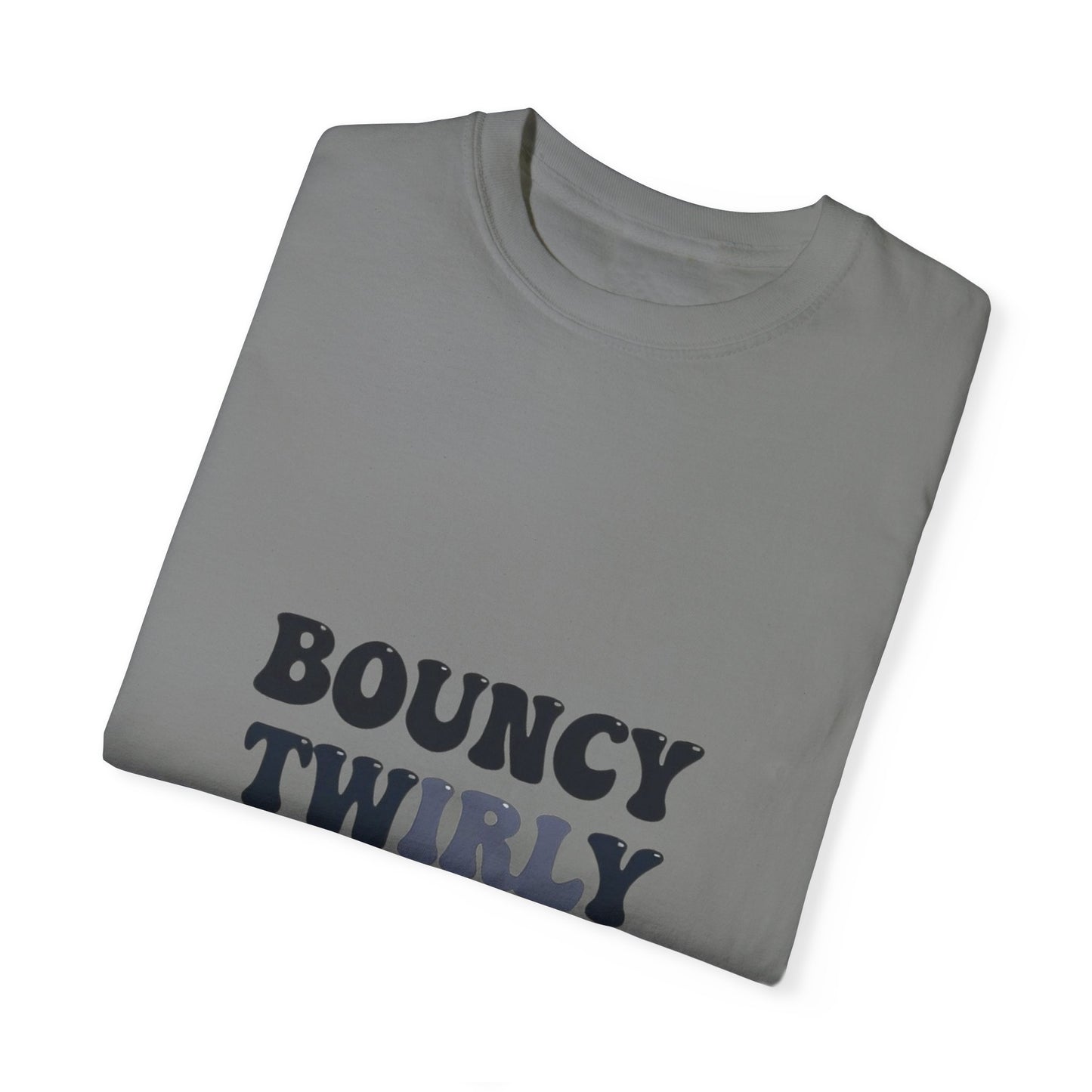 Bouncy Twirly Adorable T-Shirt – Men Garment-Dyed Tee for Fun Lovin' Souls