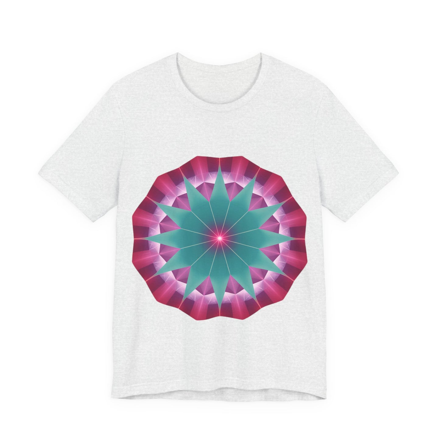 Vibrant Mandala T-Shirt, Graphic Tee, Casual Wear, Gifts for Art Lovers, Meditation Apparel, Festival Outfit