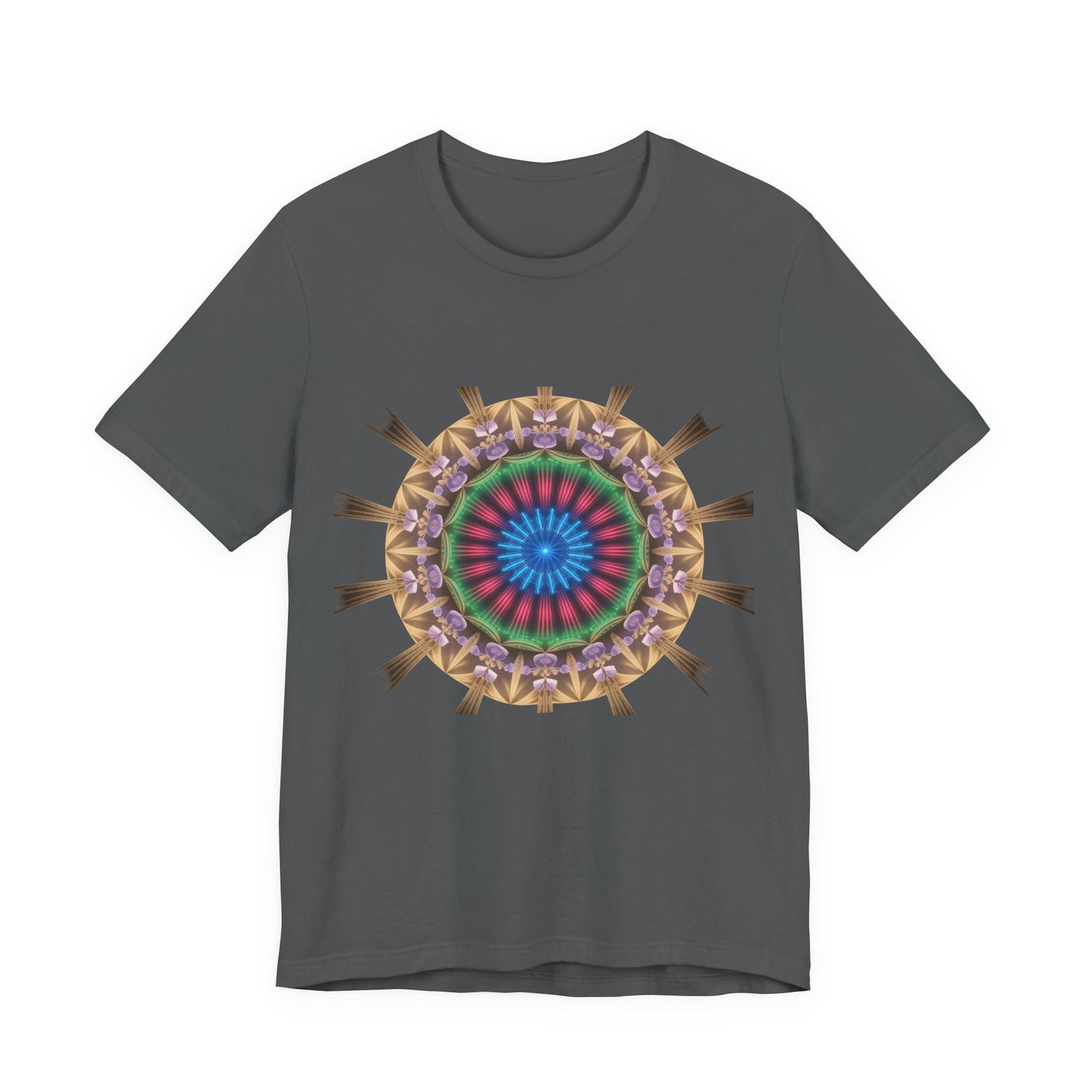 Vibrant Mandala Women Tee, Festival Wear, Boho Style, Casual Summer Tee, Gift for Friends
