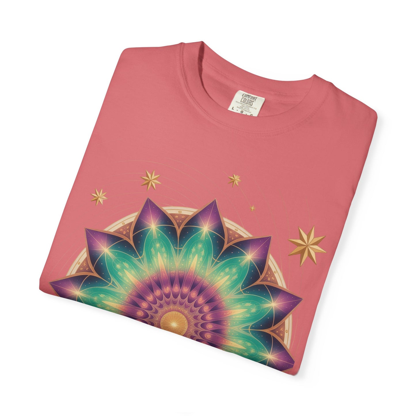Tie-Dye Mandala T-Shirt, Spiritual Apparel, Bohemian Style Tee, Festival Wear, Eco-Friendly Fashion