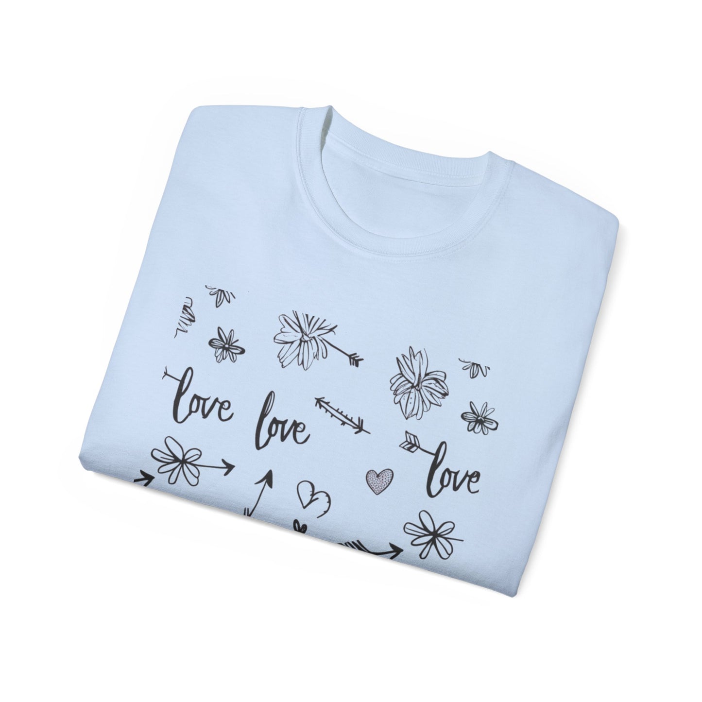 Maglietta Love Floral Ultra Cotton - Maglietta carina e comoda per ogni occasione