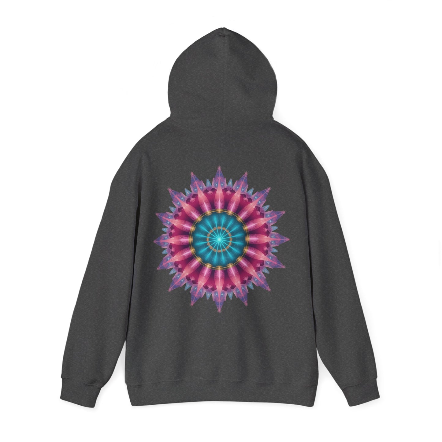Colorful Mandala Hoodie - Cozy Unisex Heavy Blend™ Sweatshirt for Comfy Days, Gift for Art Lovers, Casual Wear, Festival Apparel