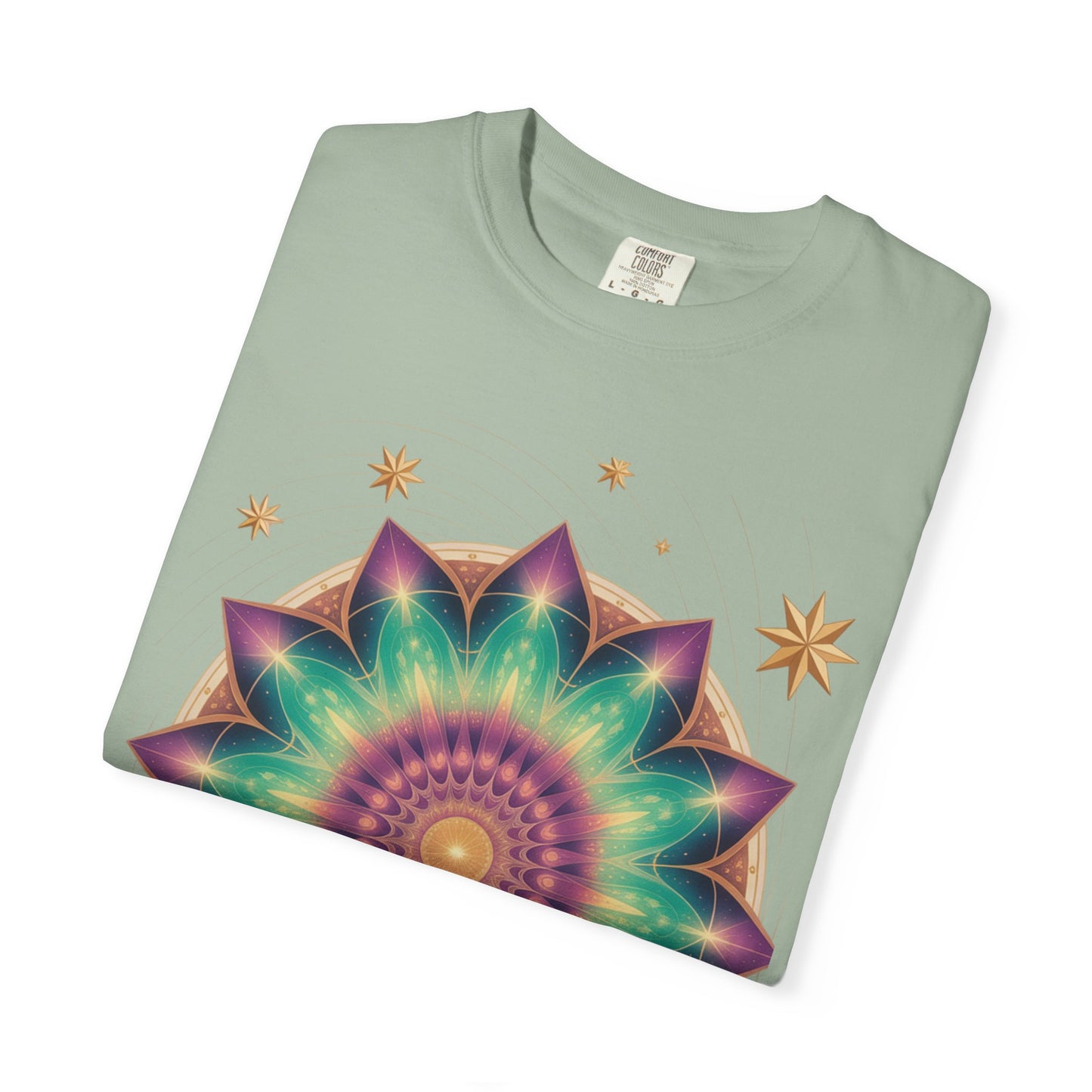 Tie-Dye Mandala T-Shirt, Spiritual Apparel, Bohemian Style Tee, Festival Wear, Eco-Friendly Fashion