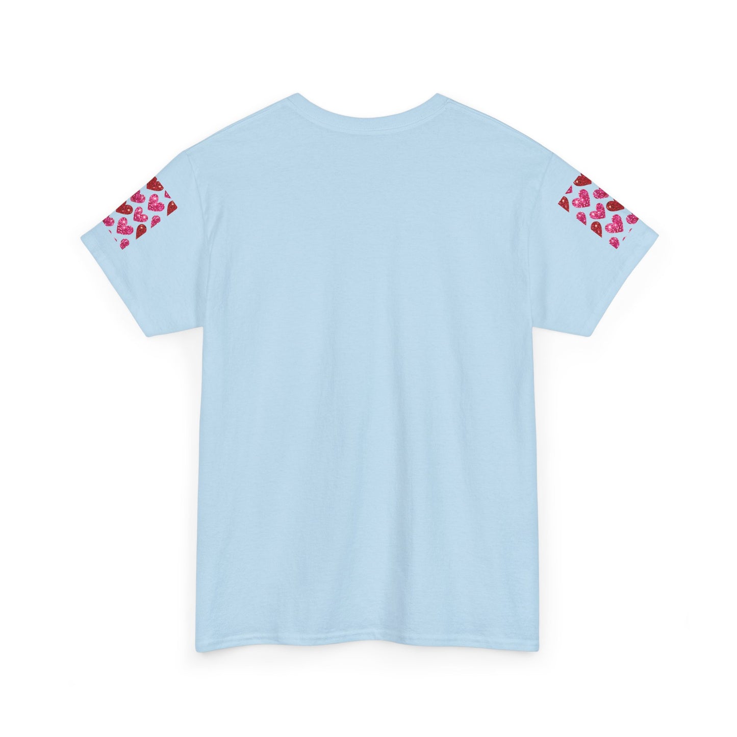 Sparkling Hearts Cotton Tee - Perfect for Valentine's Day & Love Celebrations