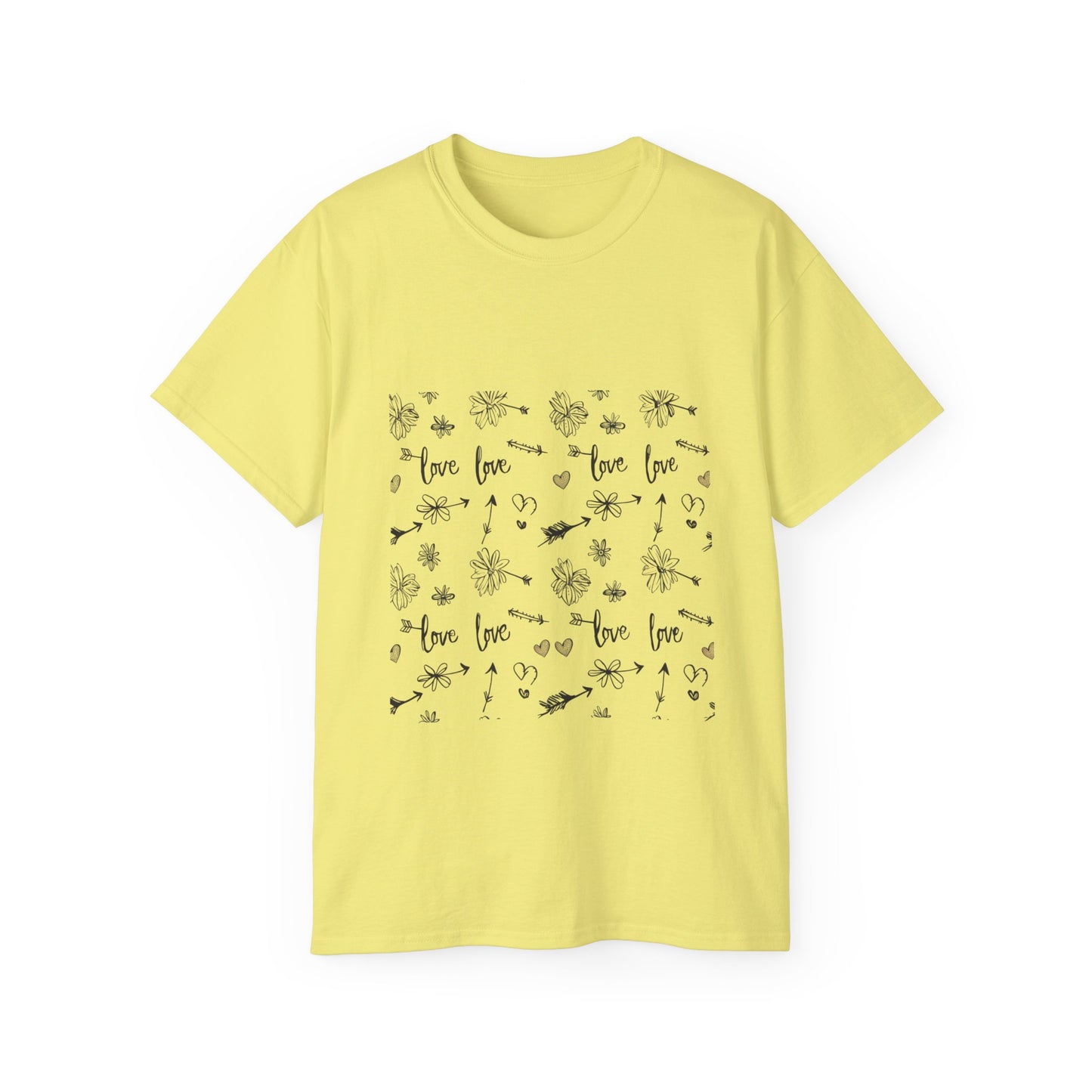 Love Floral Ultra Cotton Tee - Cute & Comfortable Shirt for Every Occasion