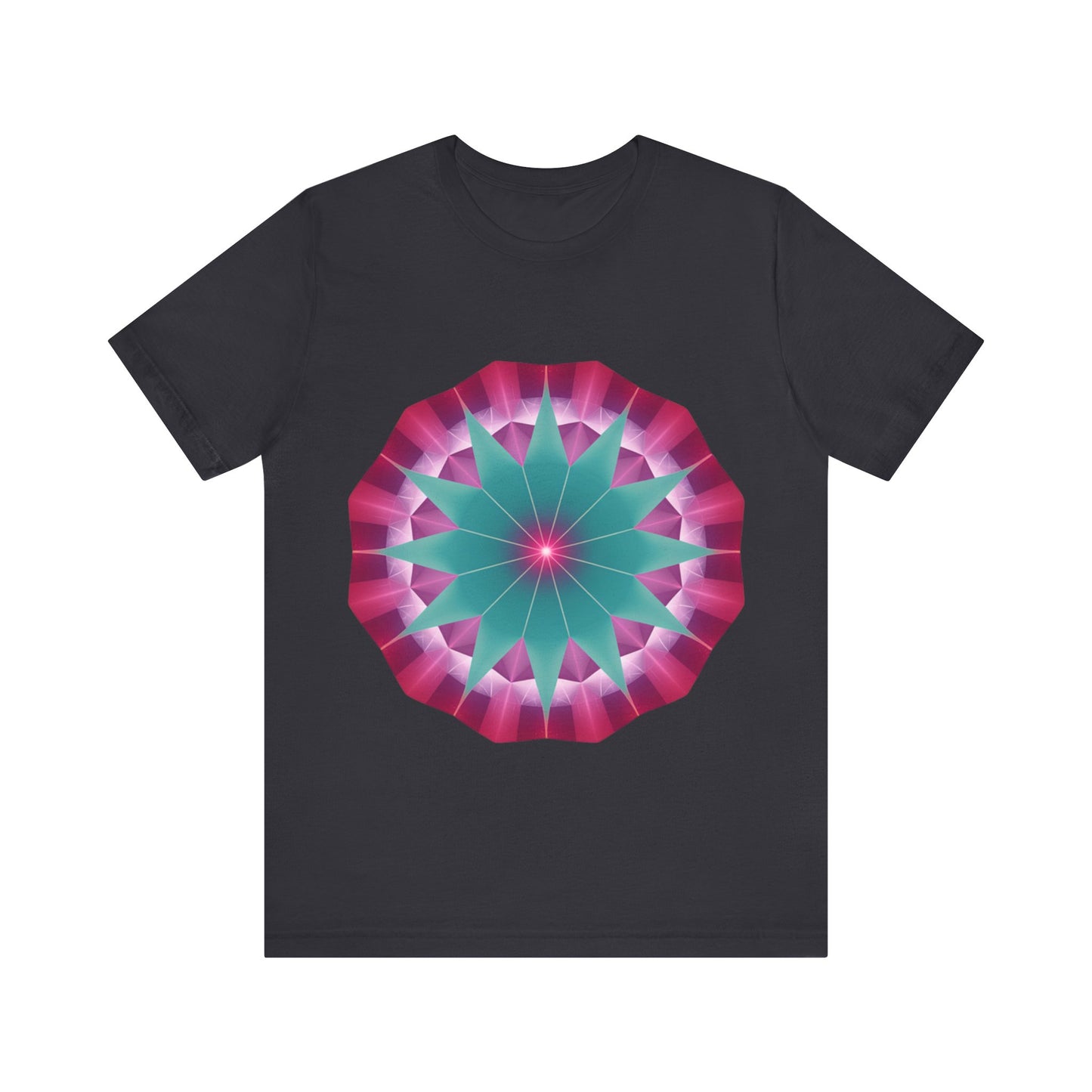 Vibrant Mandala T-Shirt, Graphic Tee, Casual Wear, Gifts for Art Lovers, Meditation Apparel, Festival Outfit