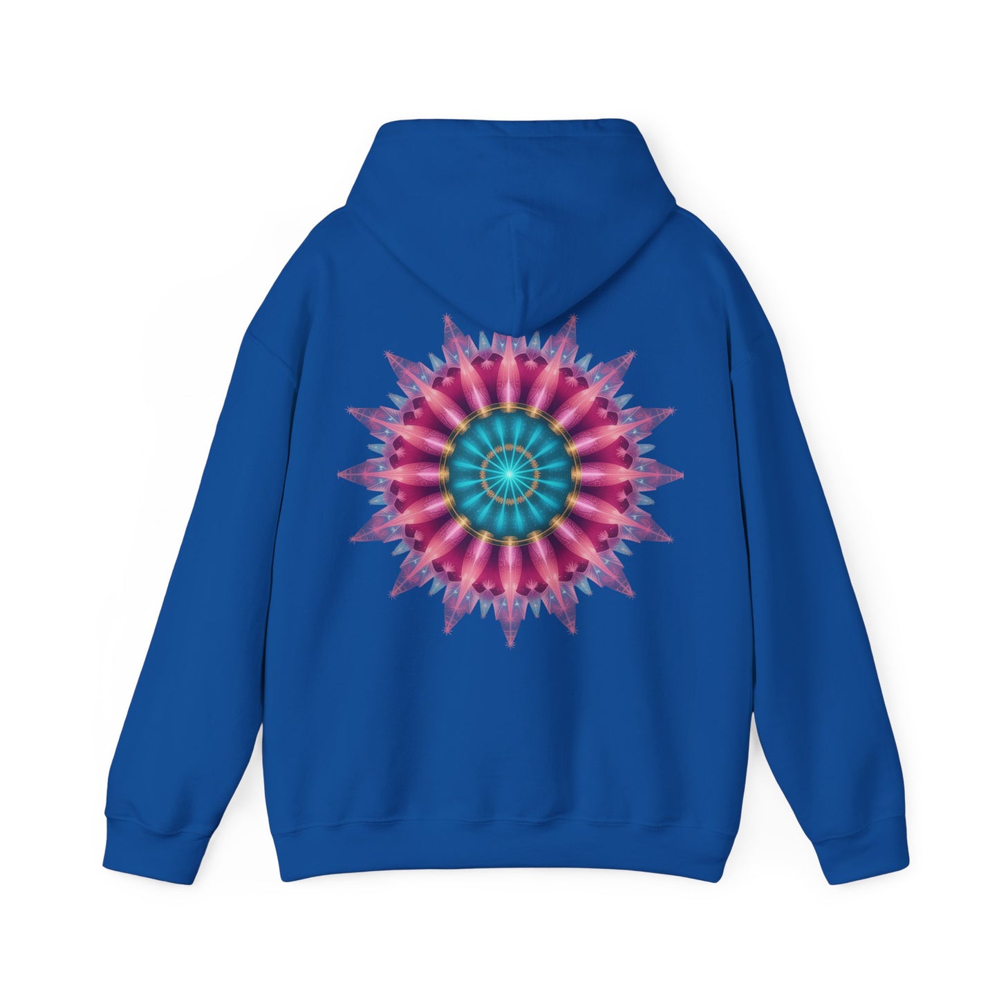 Colorful Mandala Hoodie - Cozy Unisex Heavy Blend™ Sweatshirt for Comfy Days, Gift for Art Lovers, Casual Wear, Festival Apparel