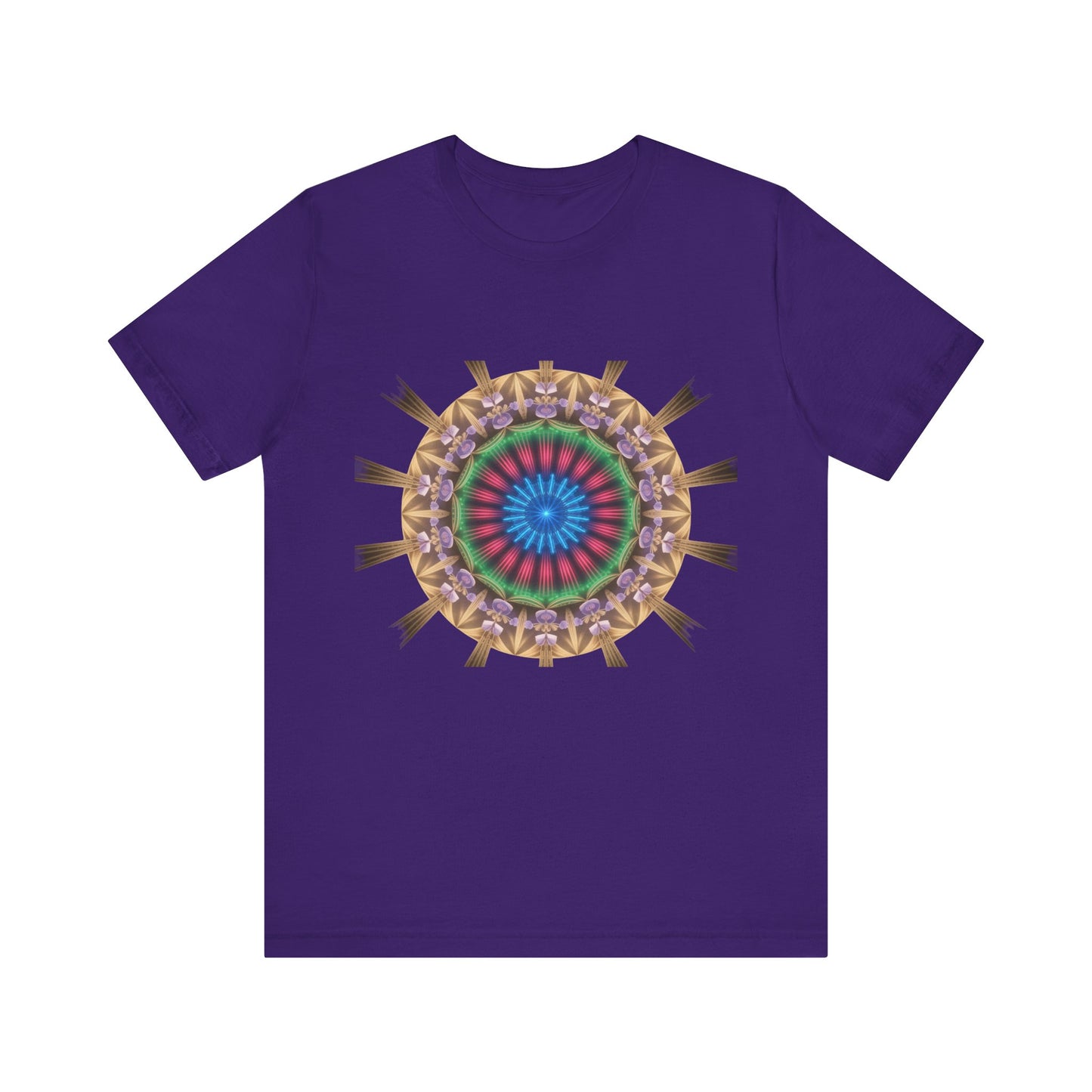 Vibrant Mandala Women Tee, Festival Wear, Boho Style, Casual Summer Tee, Gift for Friends