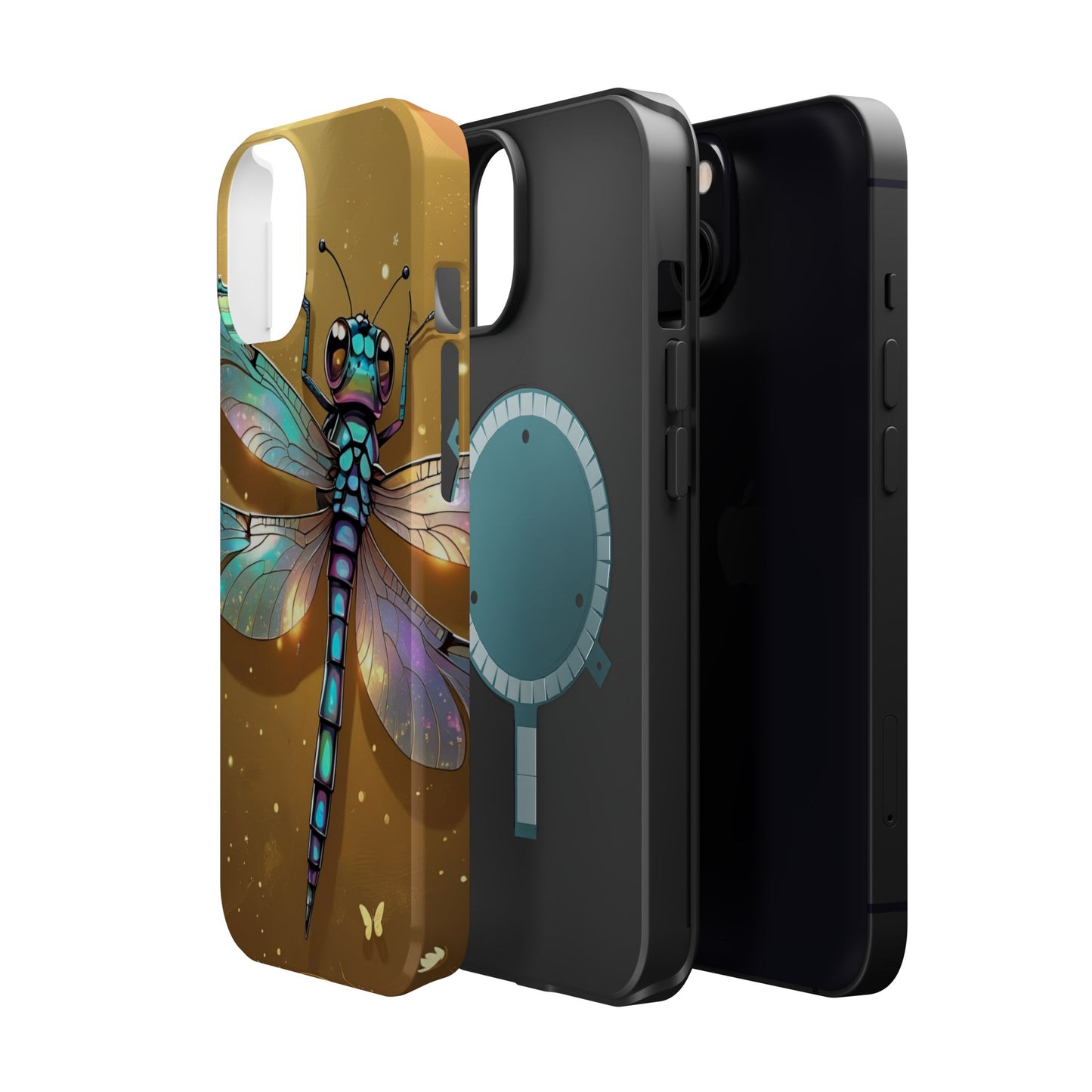 Dragonfly Magnetic Phone Case, Colorful Phone Cover, Gift for Nature Lovers, Unique Phone Accessory, Eco-Friendly Design