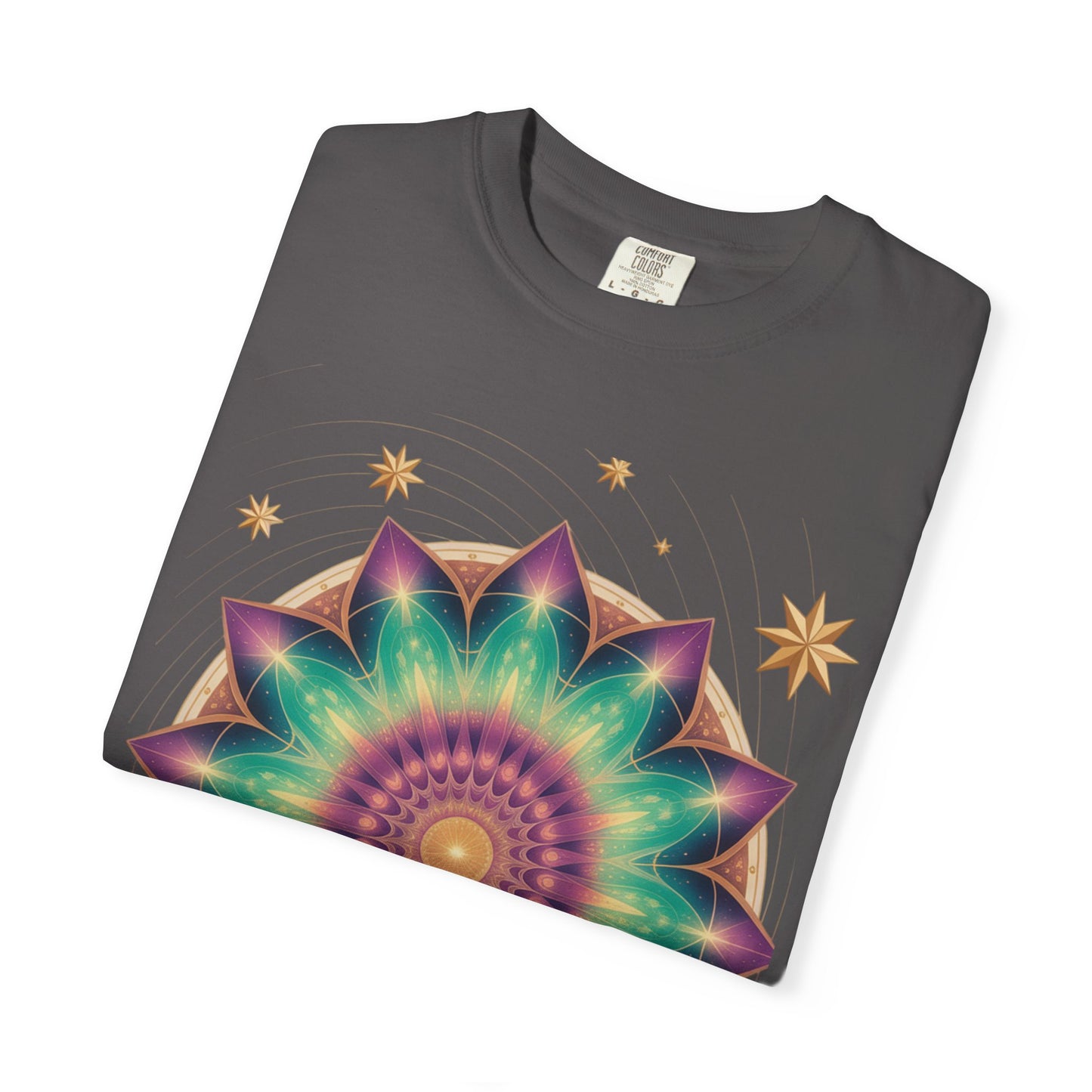 Tie-Dye Mandala T-Shirt, Spiritual Apparel, Bohemian Style Tee, Festival Wear, Eco-Friendly Fashion