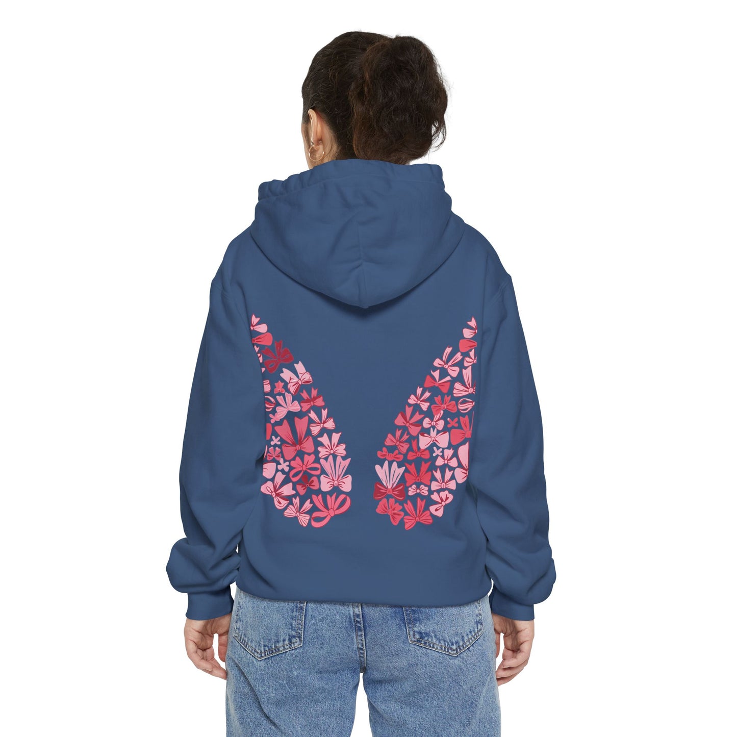 Sudadera con capucha teñida Heart Blossom | Ideal para ropa informal y amantes de la naturaleza