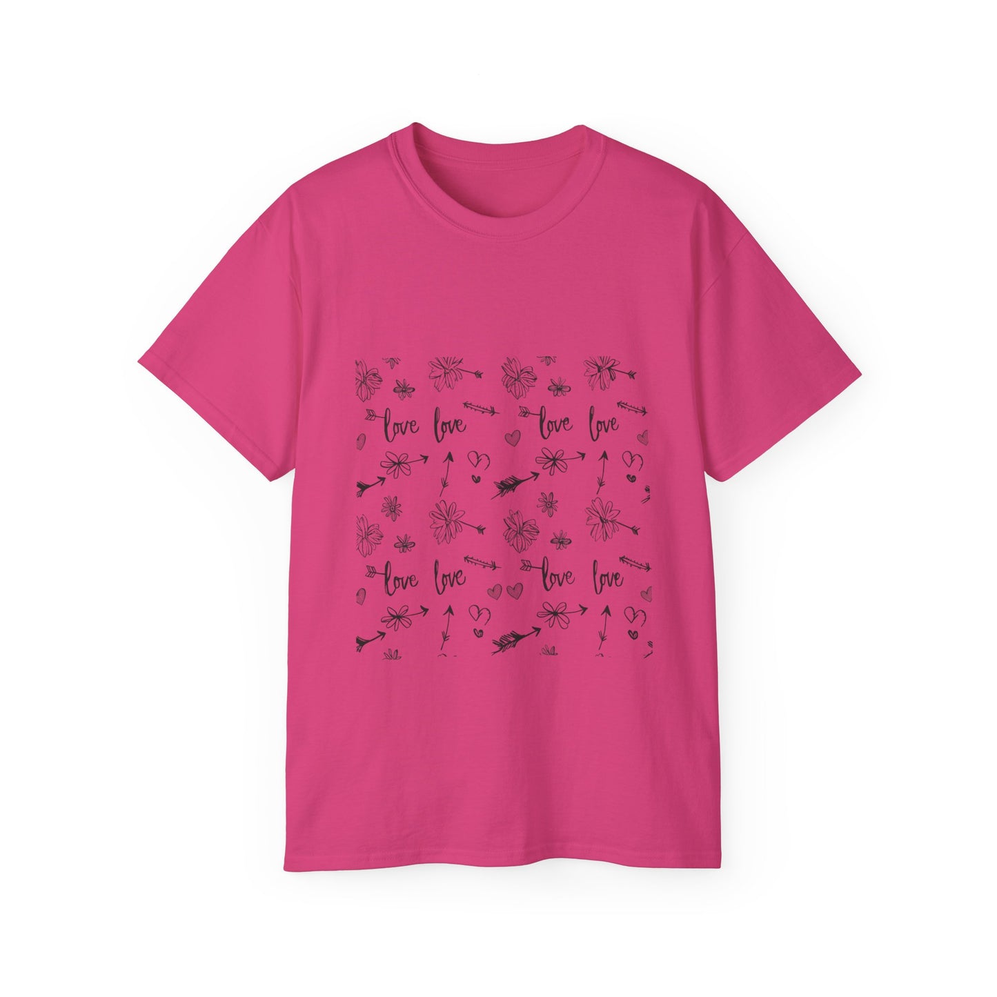 Love Floral Ultra Cotton Tee - Cute & Comfortable Shirt for Every Occasion