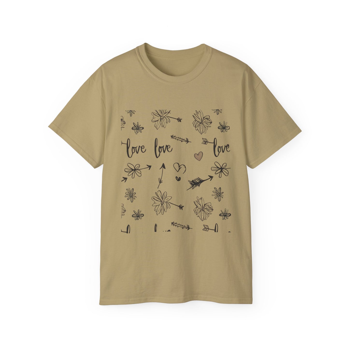 Maglietta Love Floral Ultra Cotton - Maglietta carina e comoda per ogni occasione
