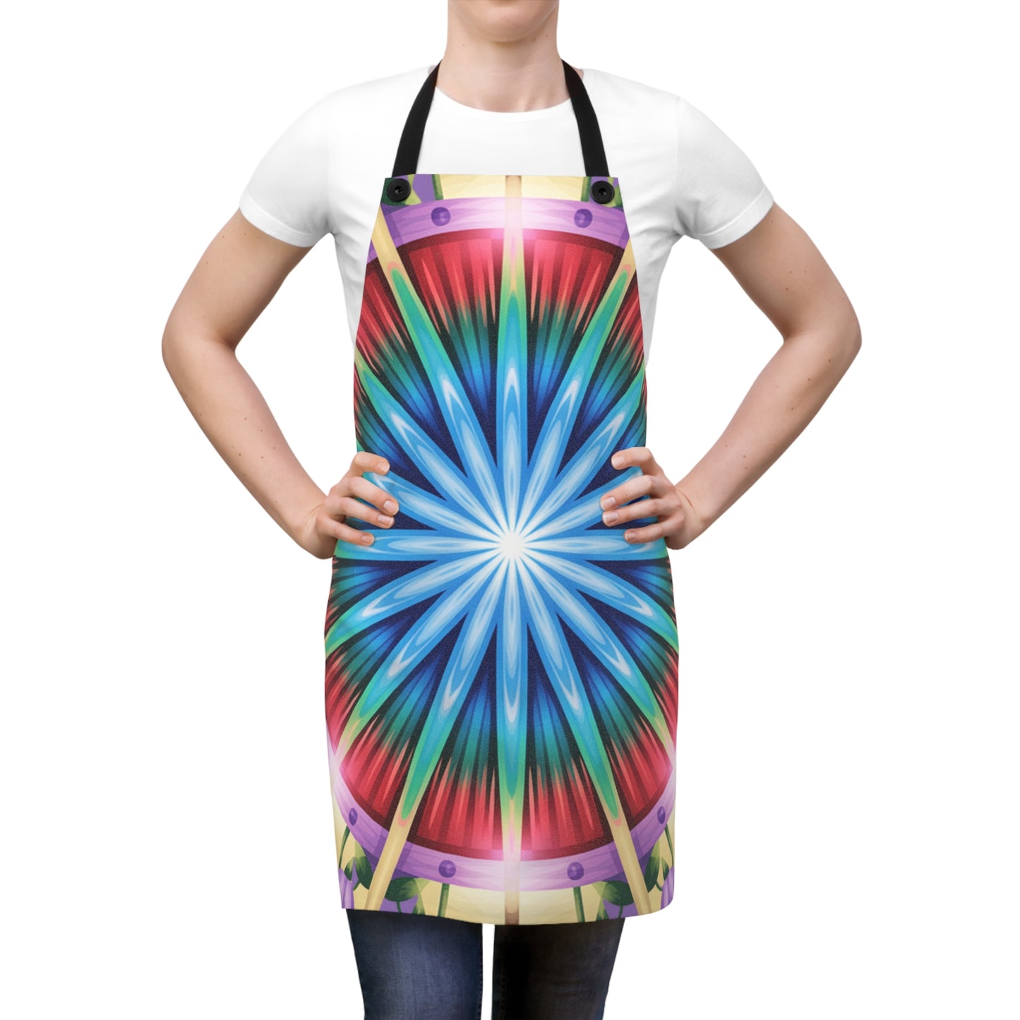 Colorful Artistic Apron for Creative Cooking, Vibrant Kitchen Gift, Unique Culinary Apparel, Perfect for Holiday Baking, Artsy Cooking Gift