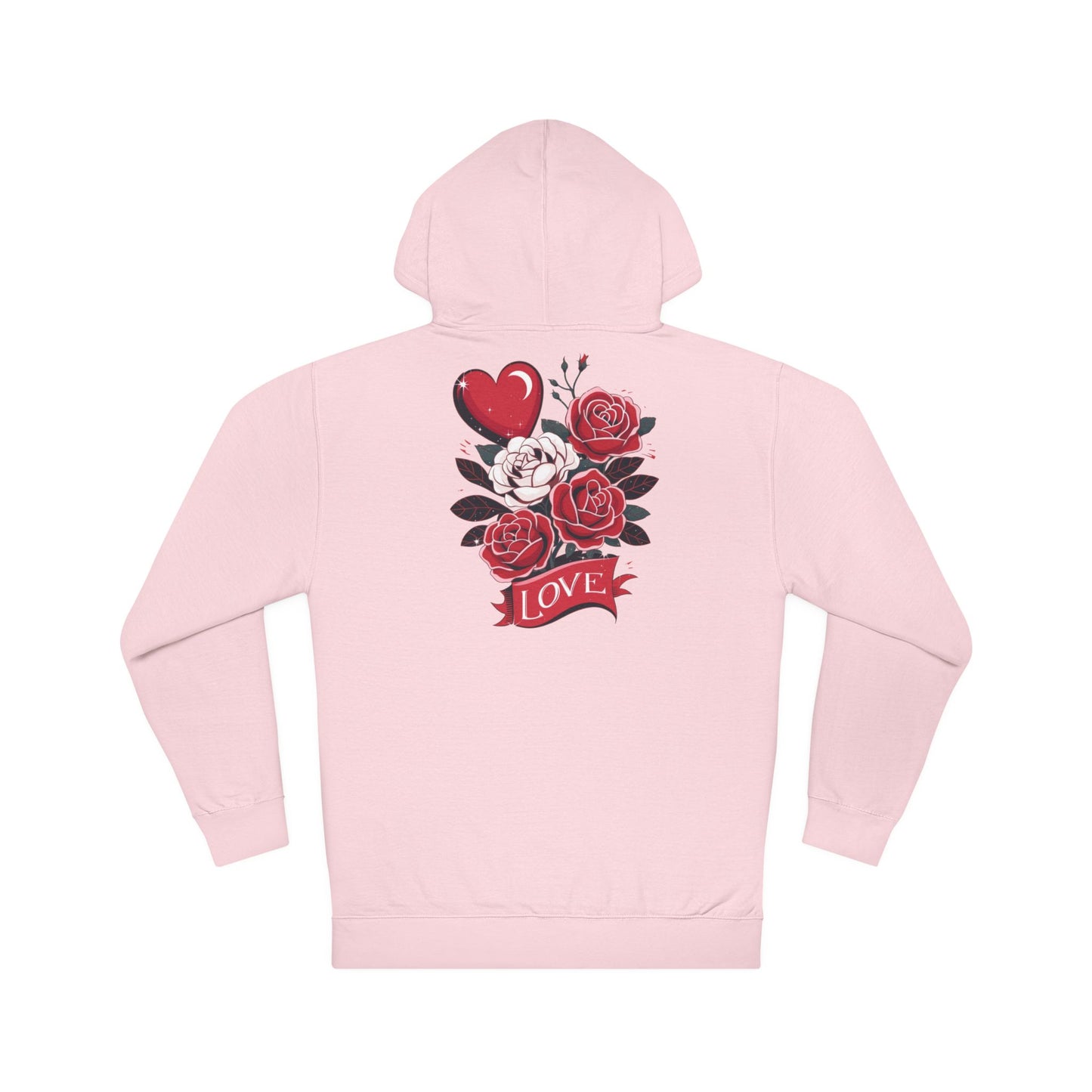 Romantic Floral Love Hooded Sweatshirt - Perfect for Everyday Wear