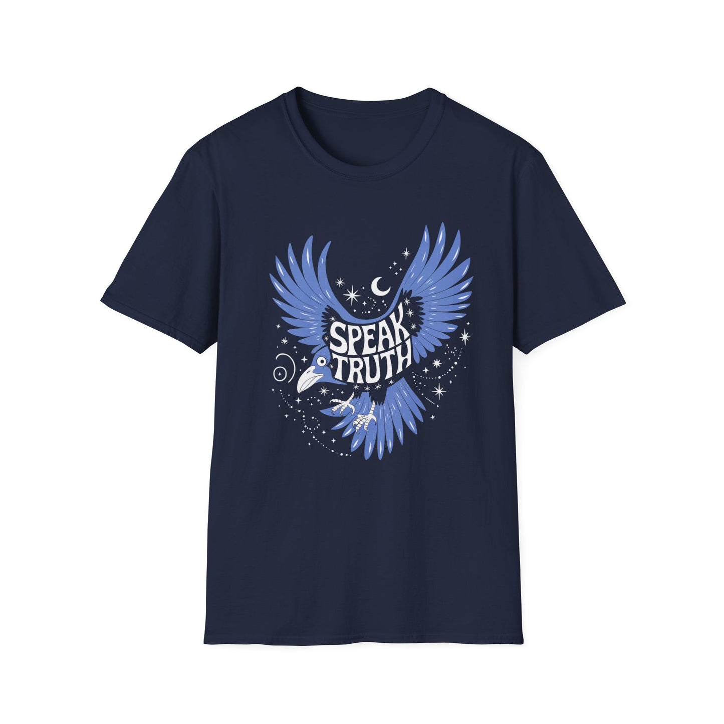Blue Bird Graphic Womens T-Shirt, Casual Wear, Gift for Bird Lovers, Nature-Themed Apparel, Comfortable Everyday Tee