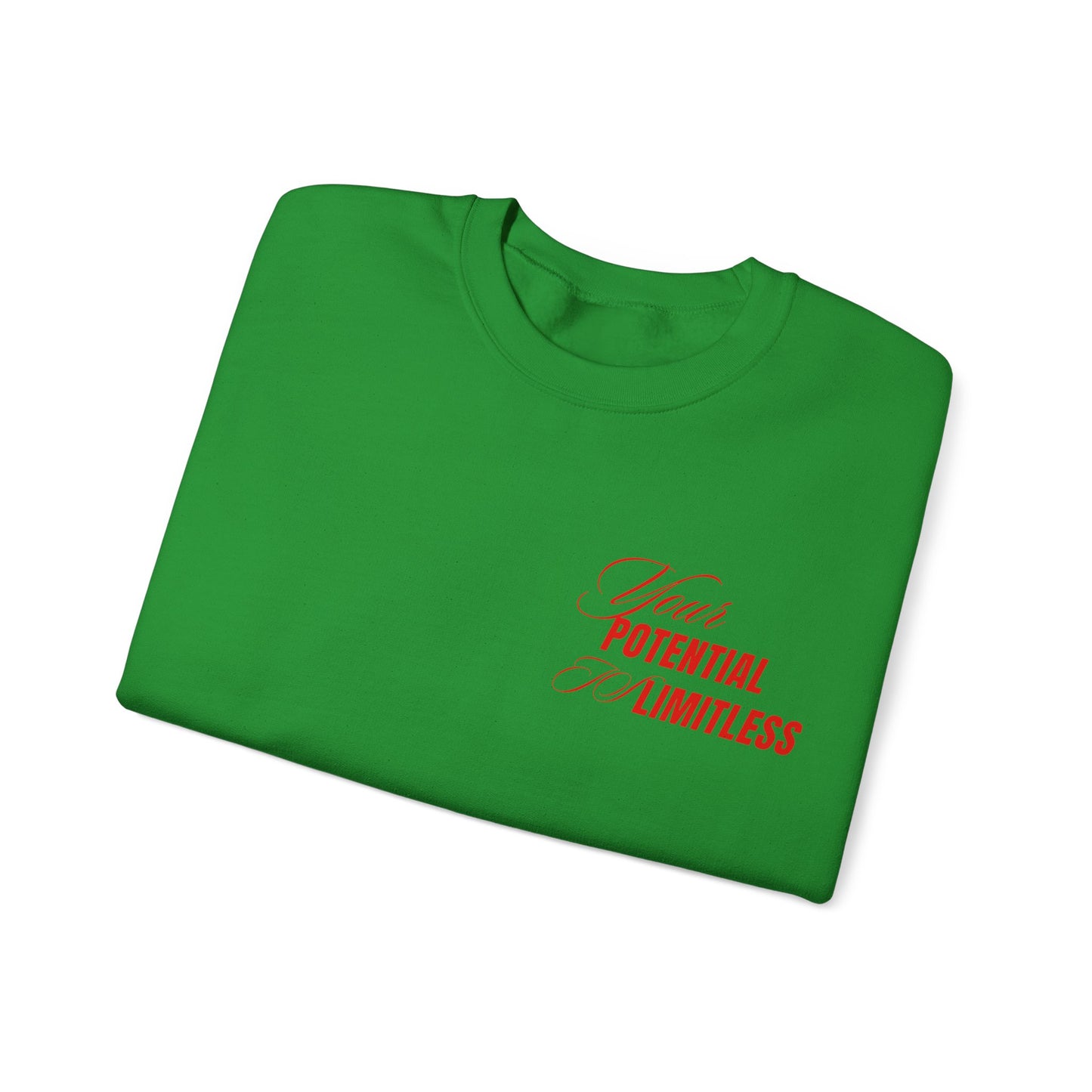 Inspirational Crewneck Sweatshirt - "Your Potential is Limitless"