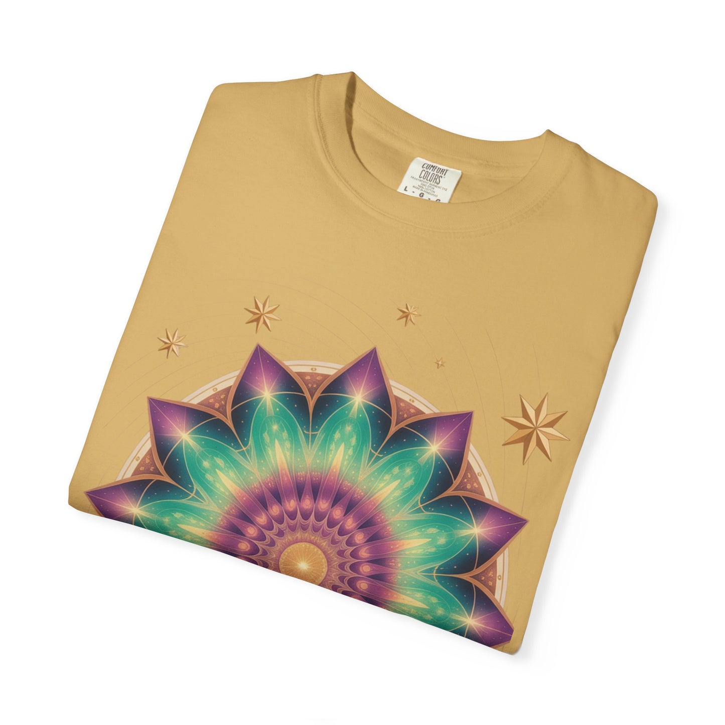 Tie-Dye Mandala T-Shirt, Spiritual Apparel, Bohemian Style Tee, Festival Wear, Eco-Friendly Fashion