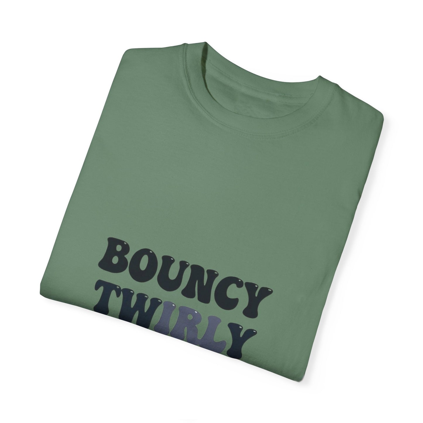 Bouncy Twirly Adorable T-Shirt – Men Garment-Dyed Tee for Fun Lovin' Souls