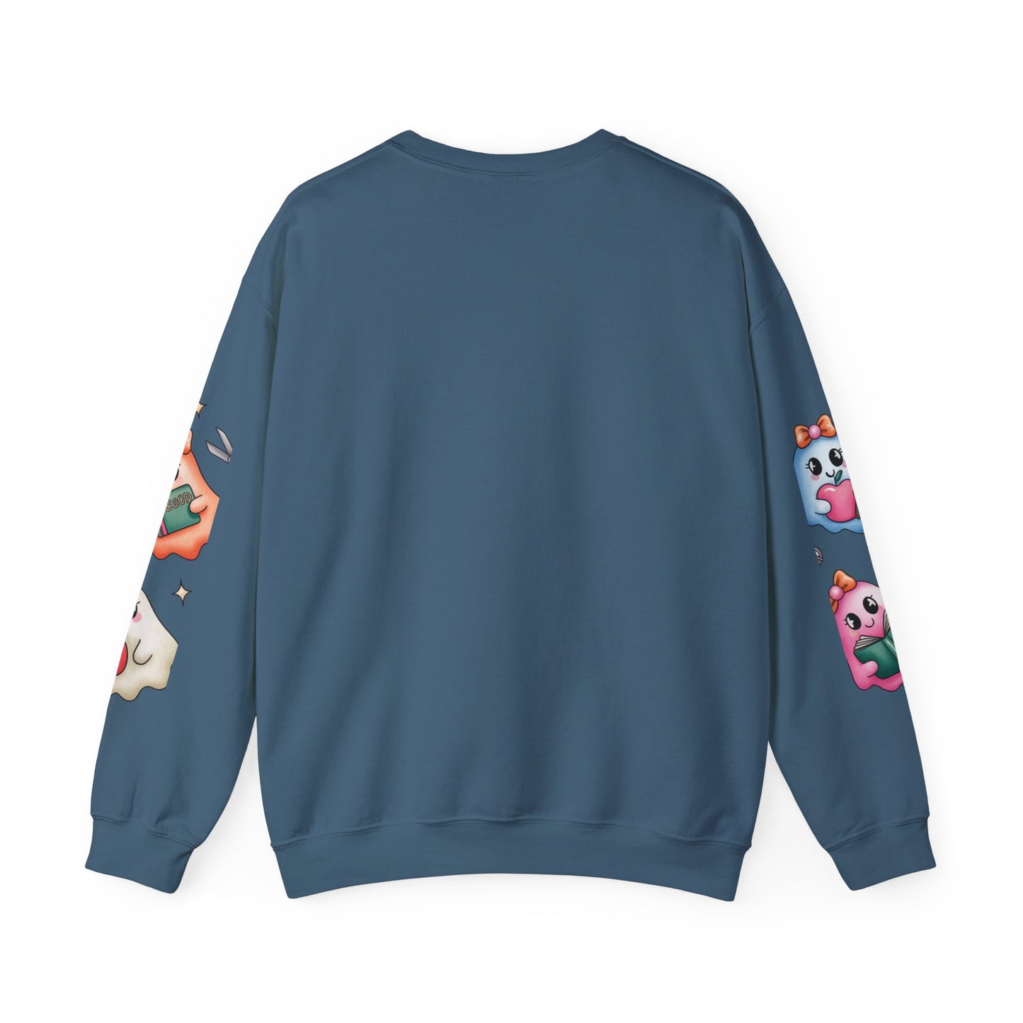 Cute Ghosts Women Crewneck Sweatshirt, Cozy Halloween Apparel, Spooky Season Outfit, Gift for Ghost Lovers, Funny Sweatshirt for Fall