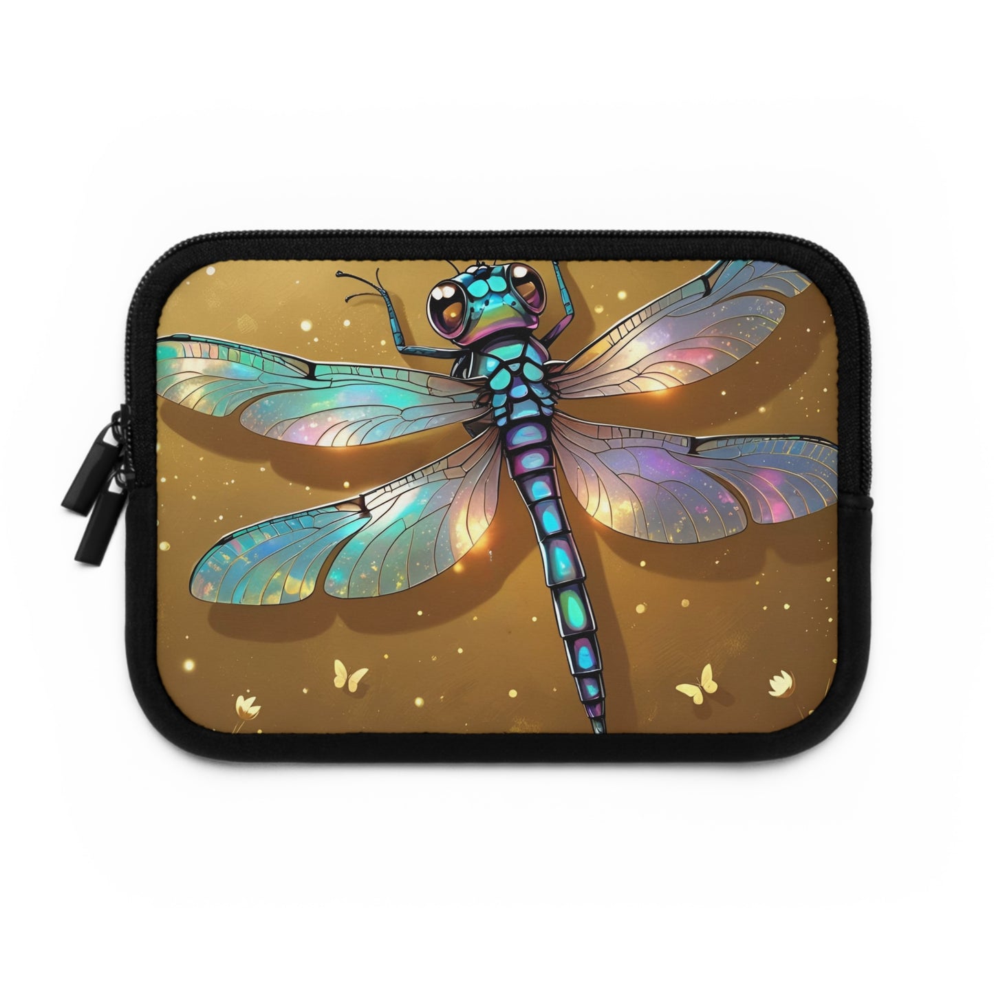Colorful Dragonfly Laptop Sleeve, Artistic Laptop Case, Unique Zip Pouch, Gift for Students, Mother’s Day Present, Tech Accessory