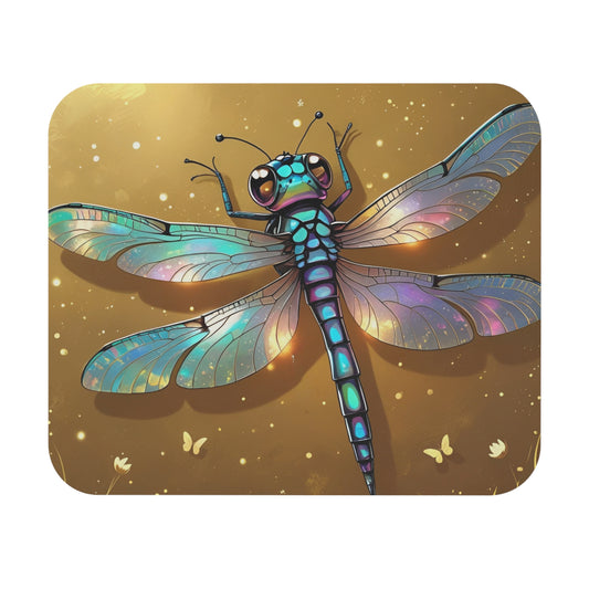 Dragonfly Mouse Pad, Artistic Desk Accessory, Colorful Home Office Decor, Gift for Nature Lovers, Unique Gaming Mat, Workspace Enhancer