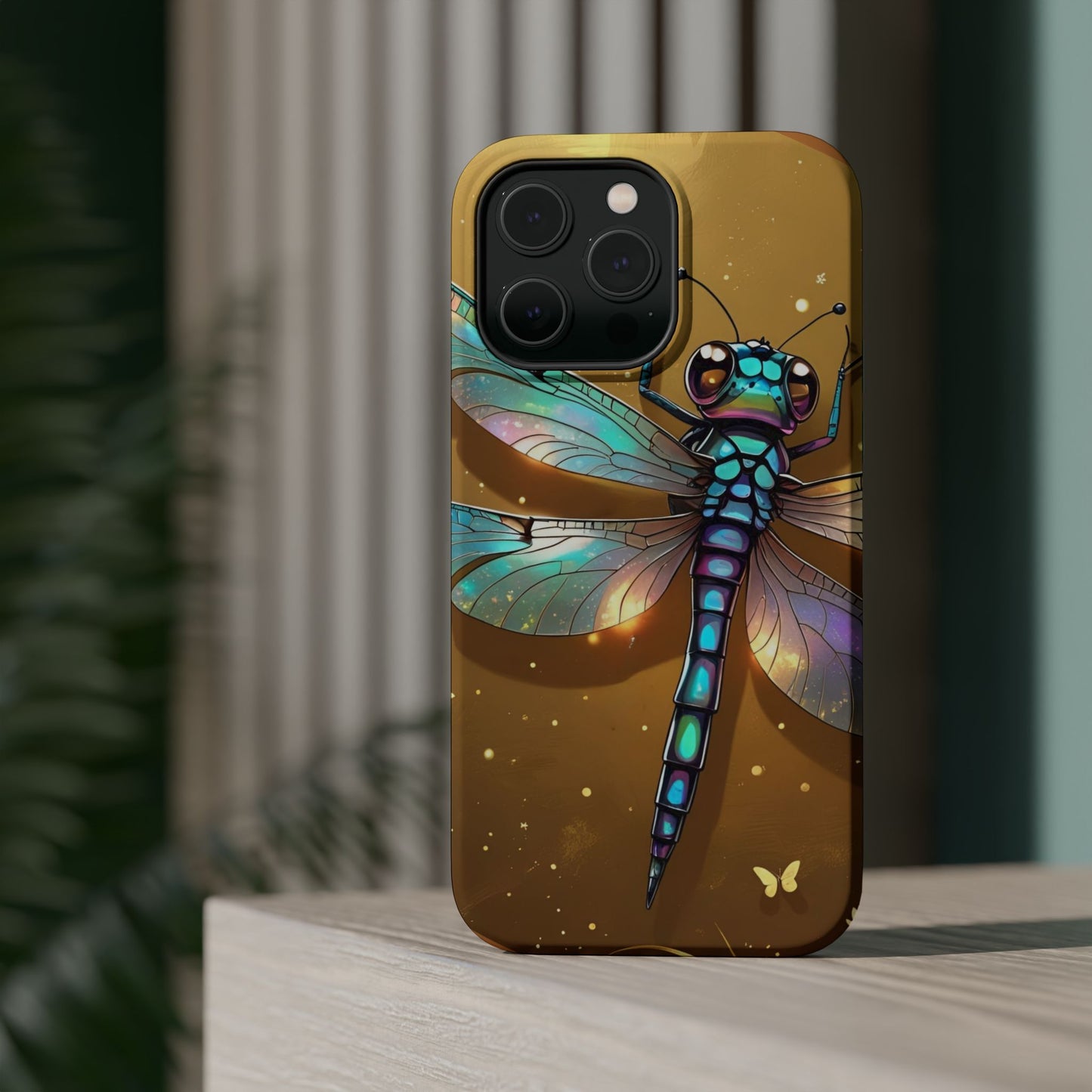 Dragonfly Magnetic Phone Case, Colorful Phone Cover, Gift for Nature Lovers, Unique Phone Accessory, Eco-Friendly Design