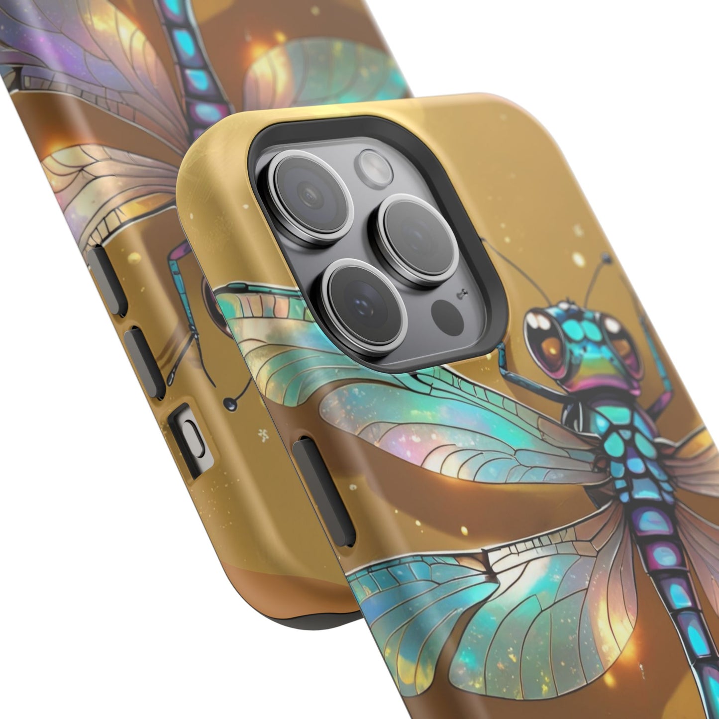Dragonfly Magnetic Phone Case, Colorful Phone Cover, Gift for Nature Lovers, Unique Phone Accessory, Eco-Friendly Design