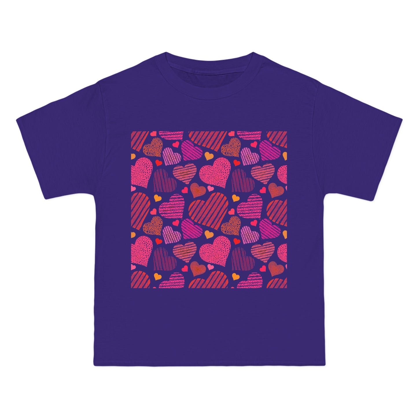 Cute Heart Pattern Short-Sleeve T-Shirt