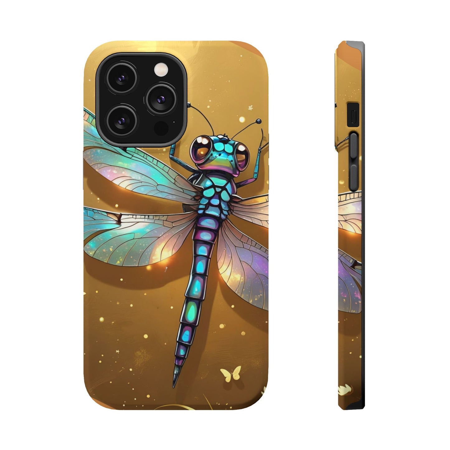 Dragonfly Magnetic Phone Case, Colorful Phone Cover, Gift for Nature Lovers, Unique Phone Accessory, Eco-Friendly Design