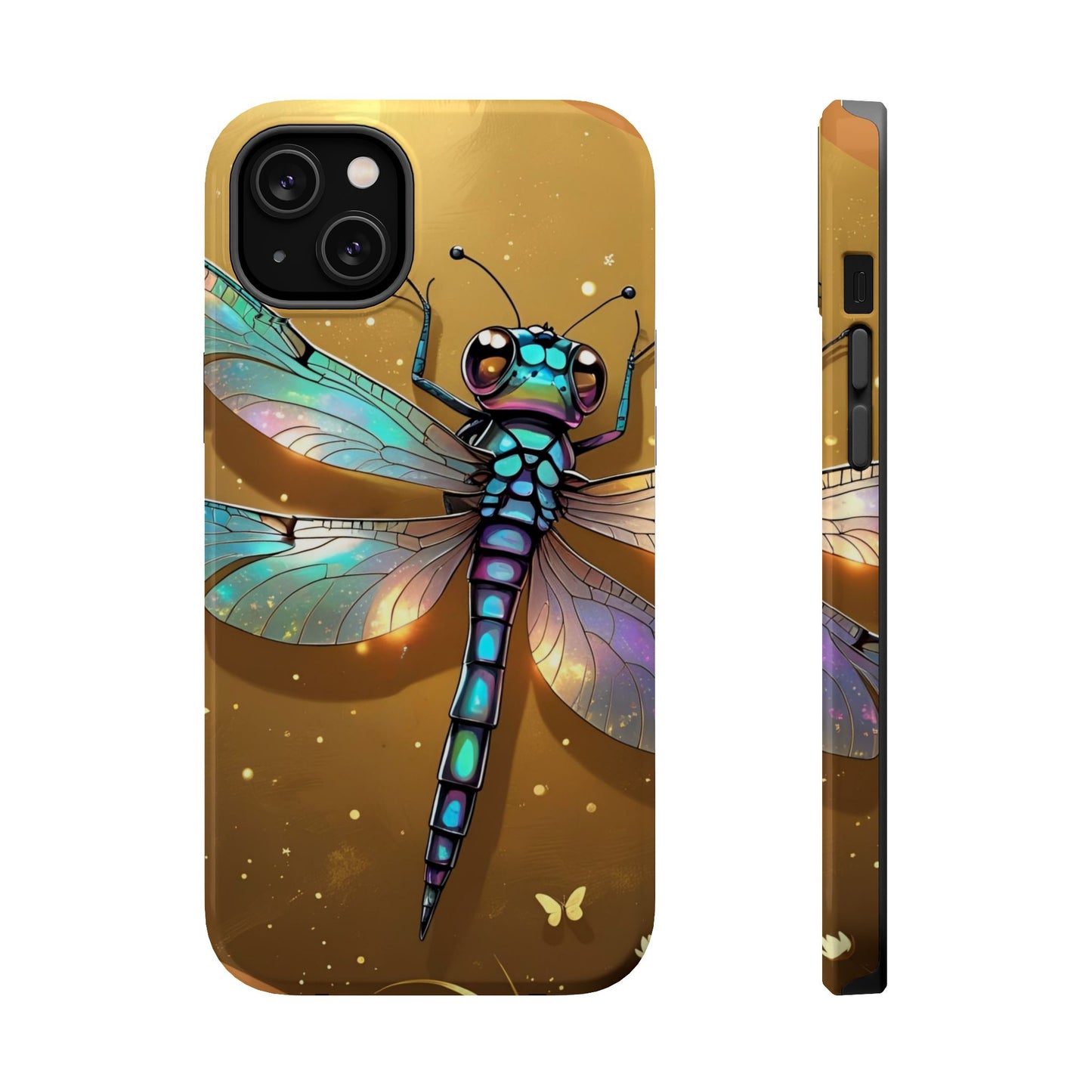 Dragonfly Magnetic Phone Case, Colorful Phone Cover, Gift for Nature Lovers, Unique Phone Accessory, Eco-Friendly Design