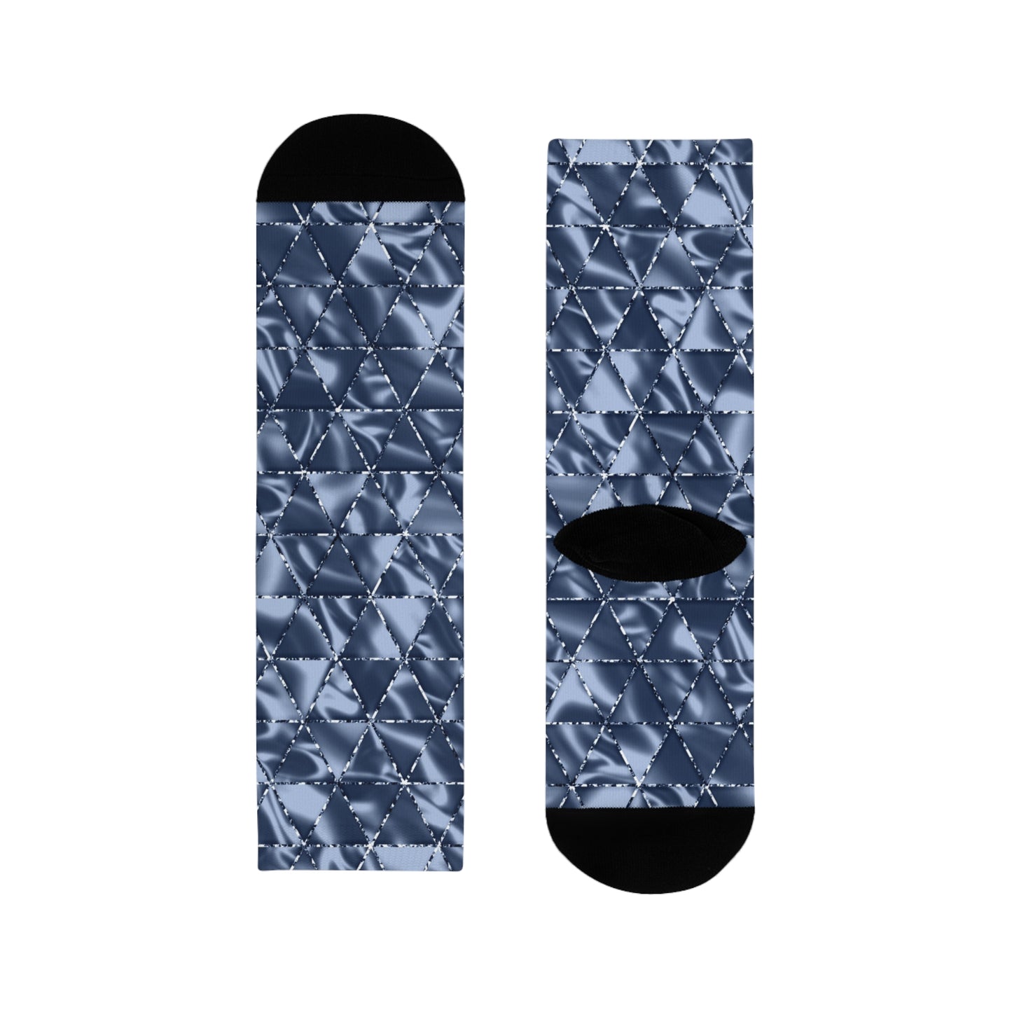 Stylish Geometric Crew Socks for Everyday Comfort