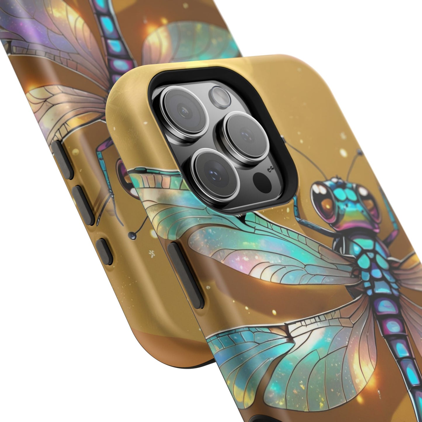 Dragonfly Magnetic Phone Case, Colorful Phone Cover, Gift for Nature Lovers, Unique Phone Accessory, Eco-Friendly Design