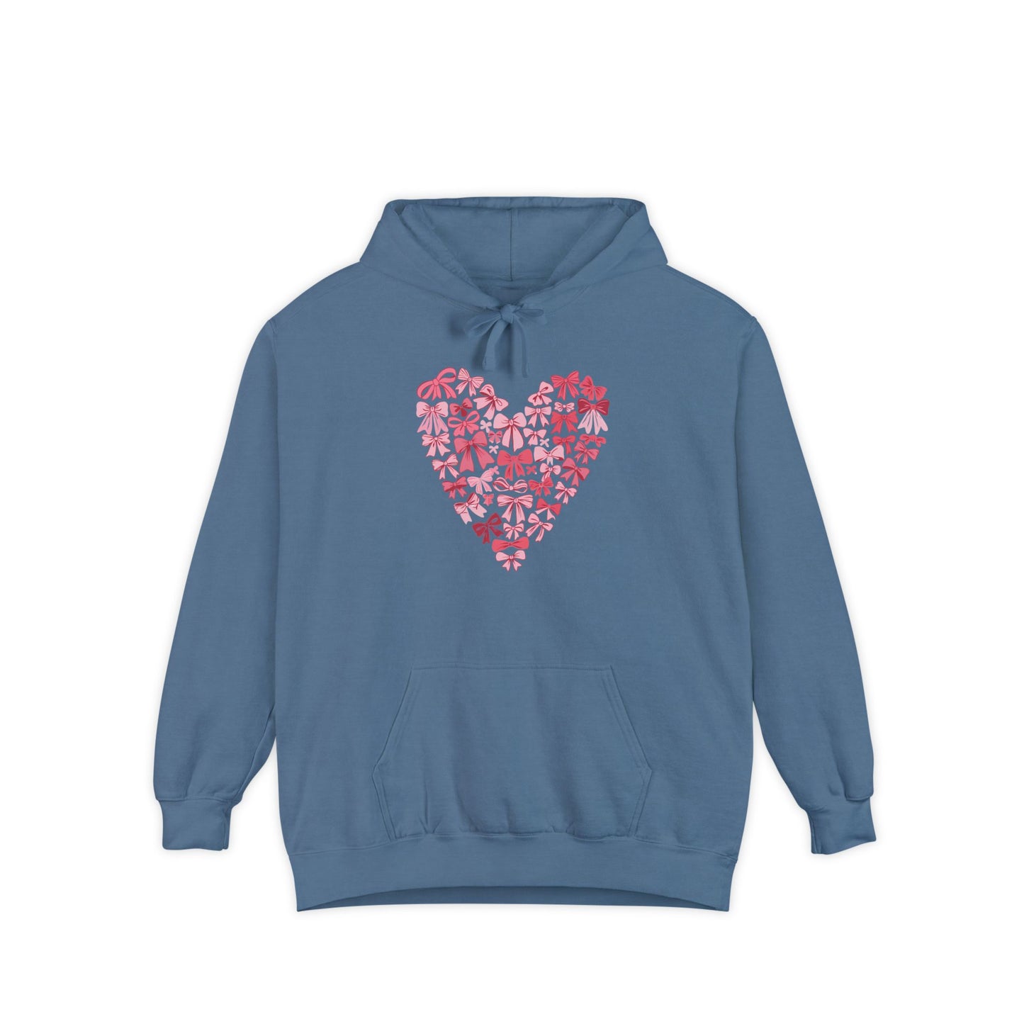 Heart Blossom Garment-Dyed Hoodie | Perfect for Casual Wear & Nature Lovers