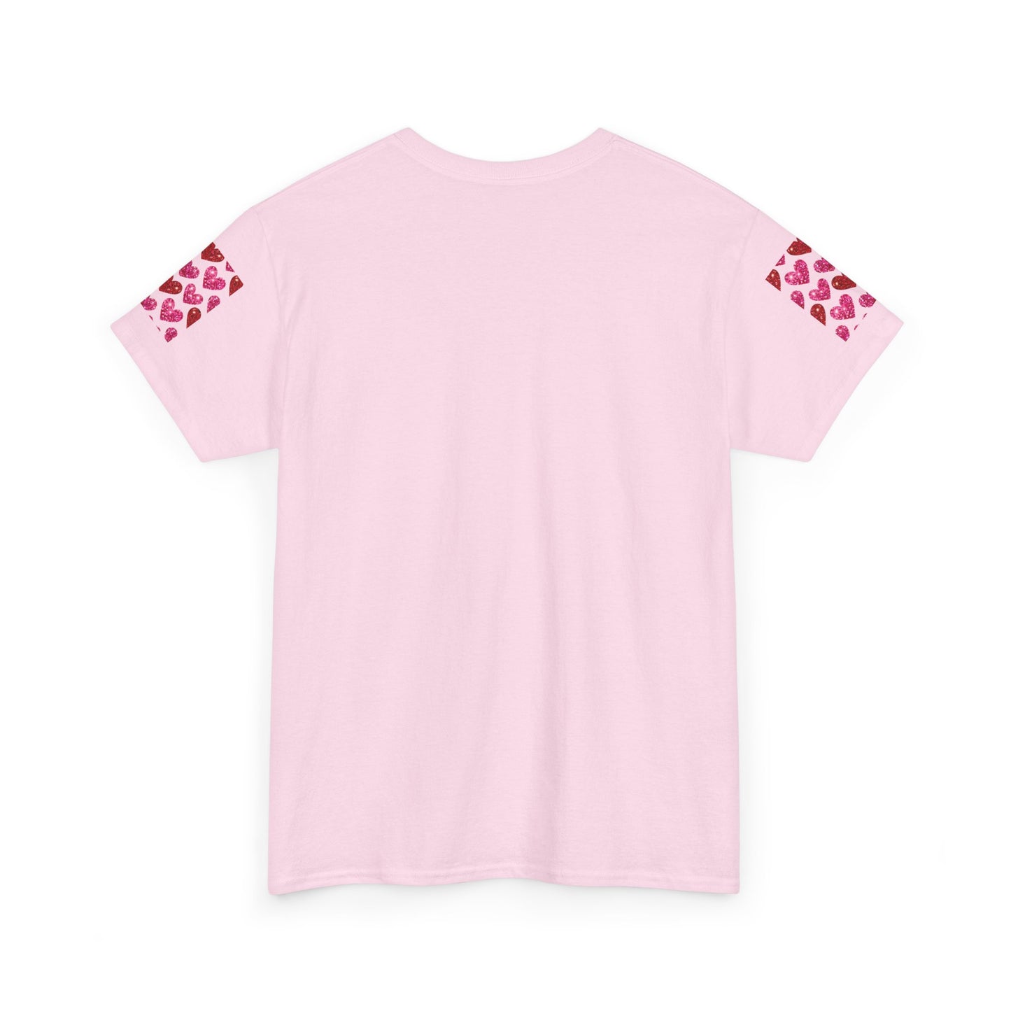 Sparkling Hearts Cotton Tee - Perfect for Valentine's Day & Love Celebrations