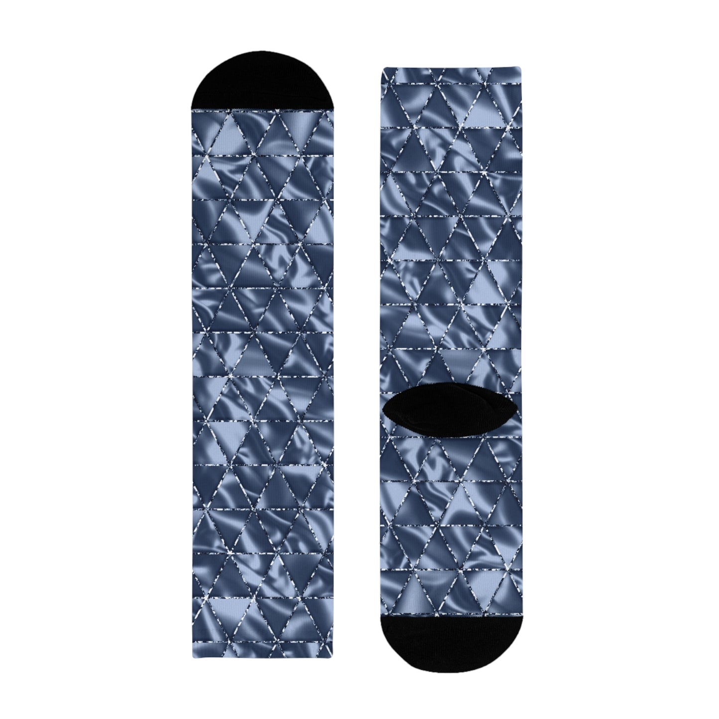 Stylish Geometric Crew Socks for Everyday Comfort