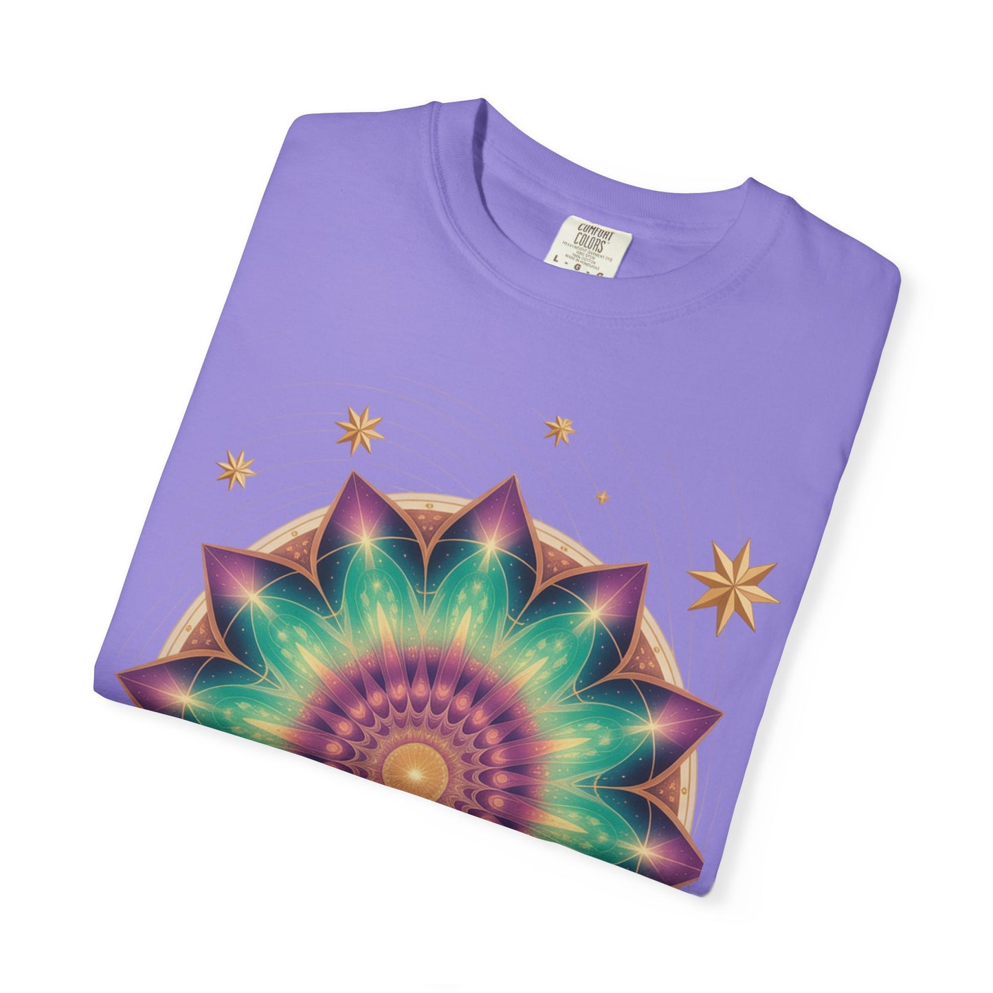 Tie-Dye Mandala T-Shirt, Spiritual Apparel, Bohemian Style Tee, Festival Wear, Eco-Friendly Fashion